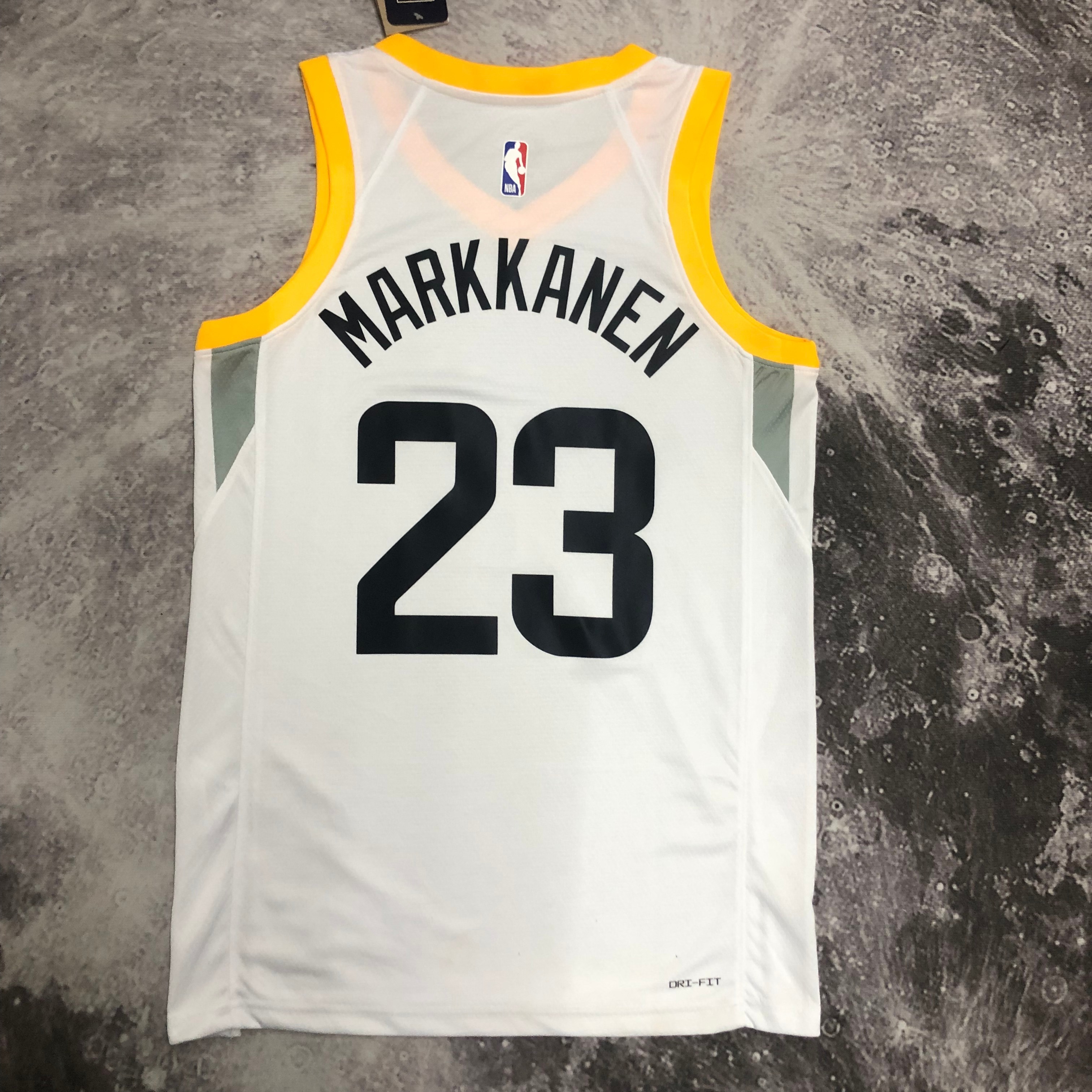 23 season Jazz home white 23 Markkanen
