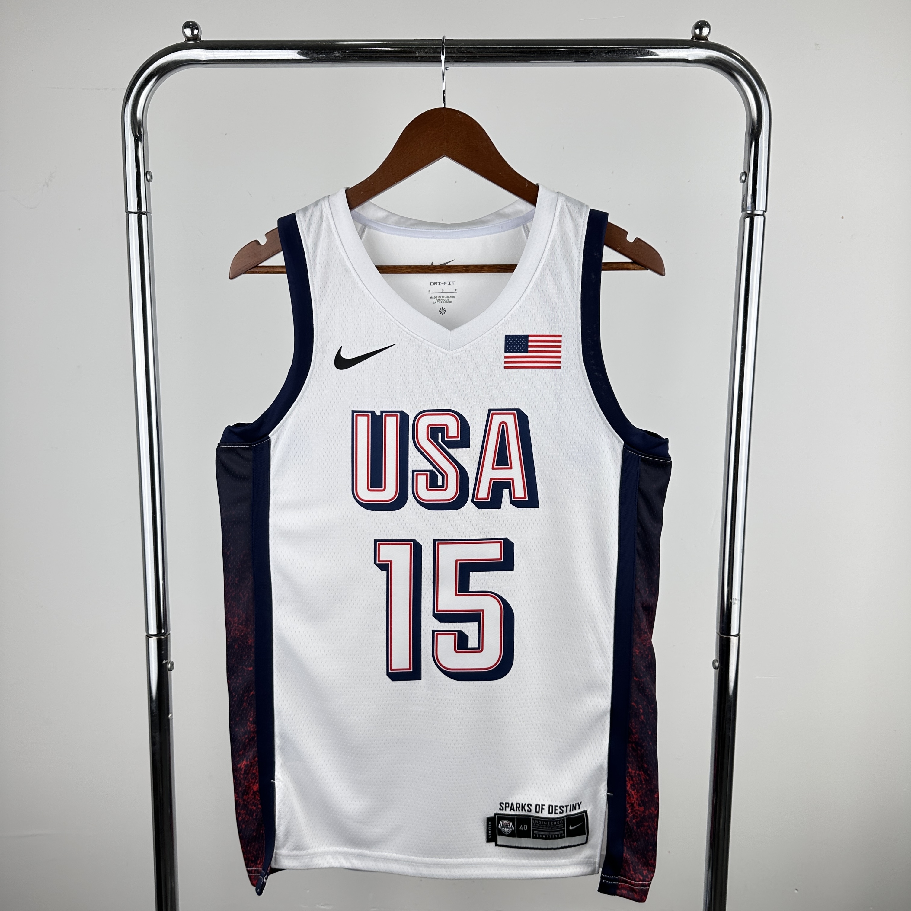 '24 Olympic Team USA White # 15 Booker