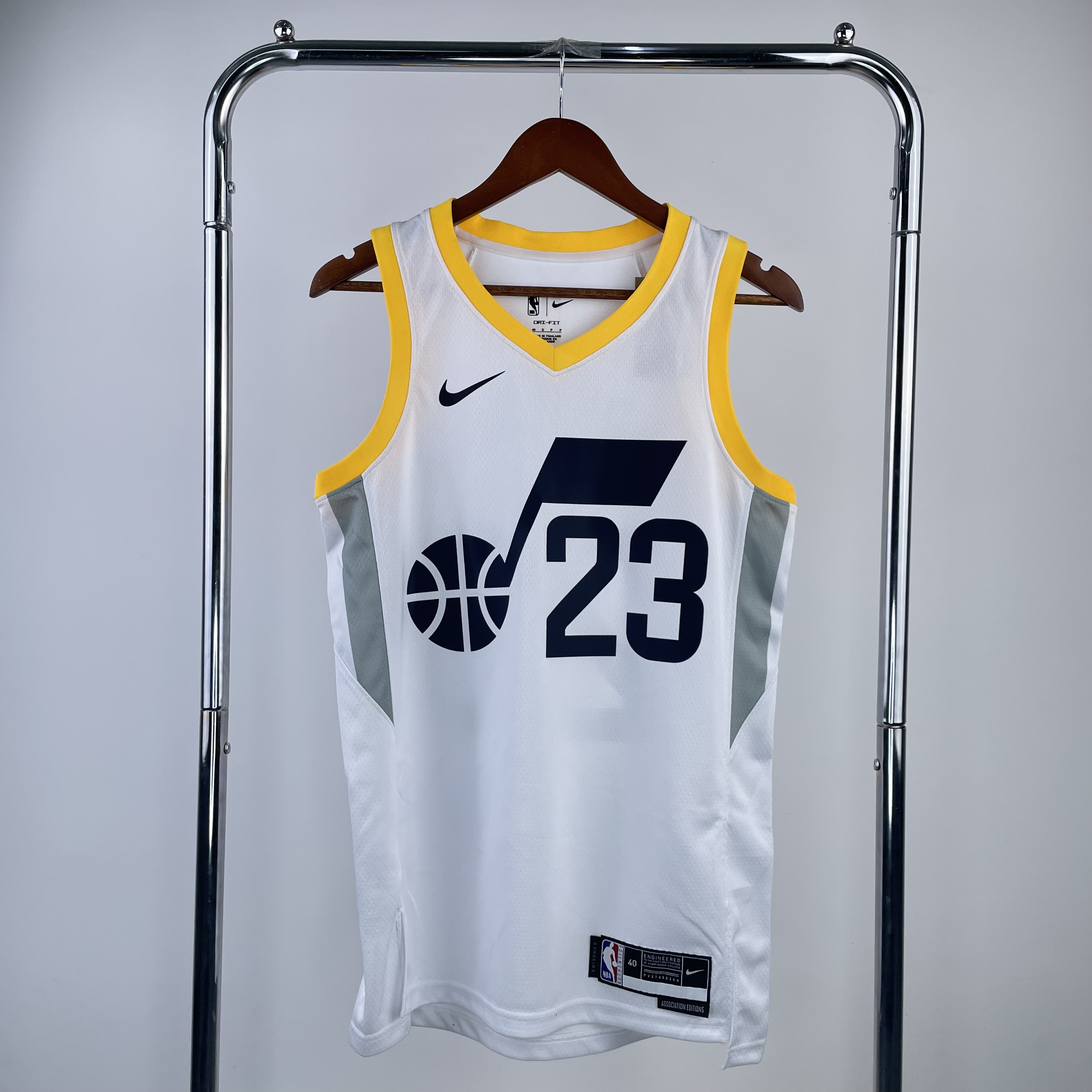 23 season Jazz home white 23 Markkanen