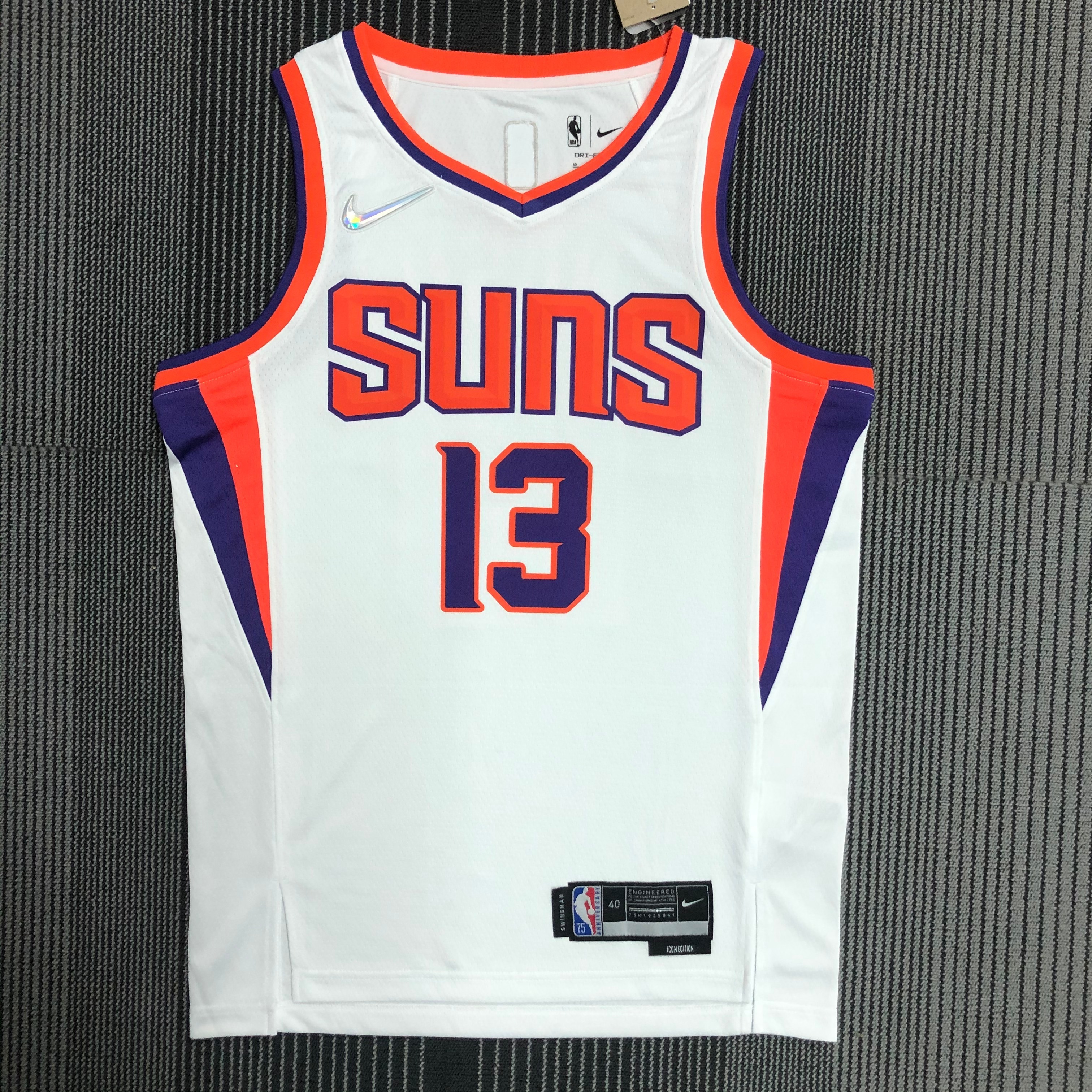 75th anniversary SUNS white 13 Nash