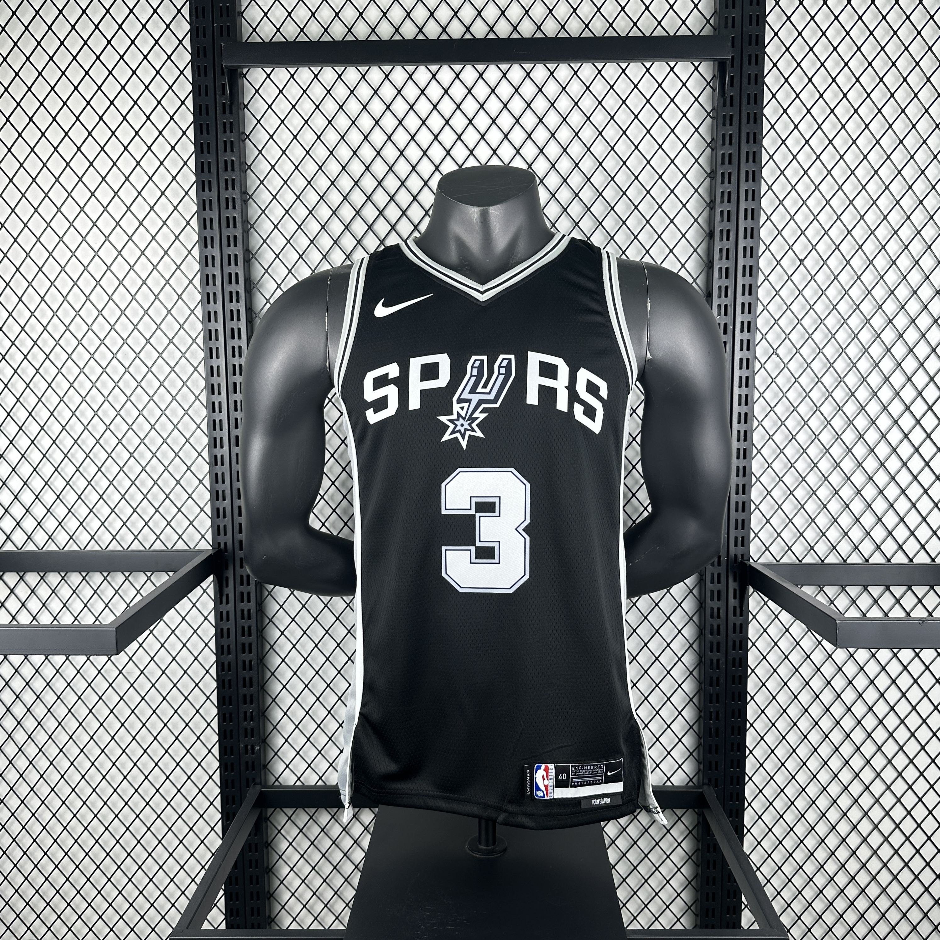 '23 Spurs black No. 3 Paul