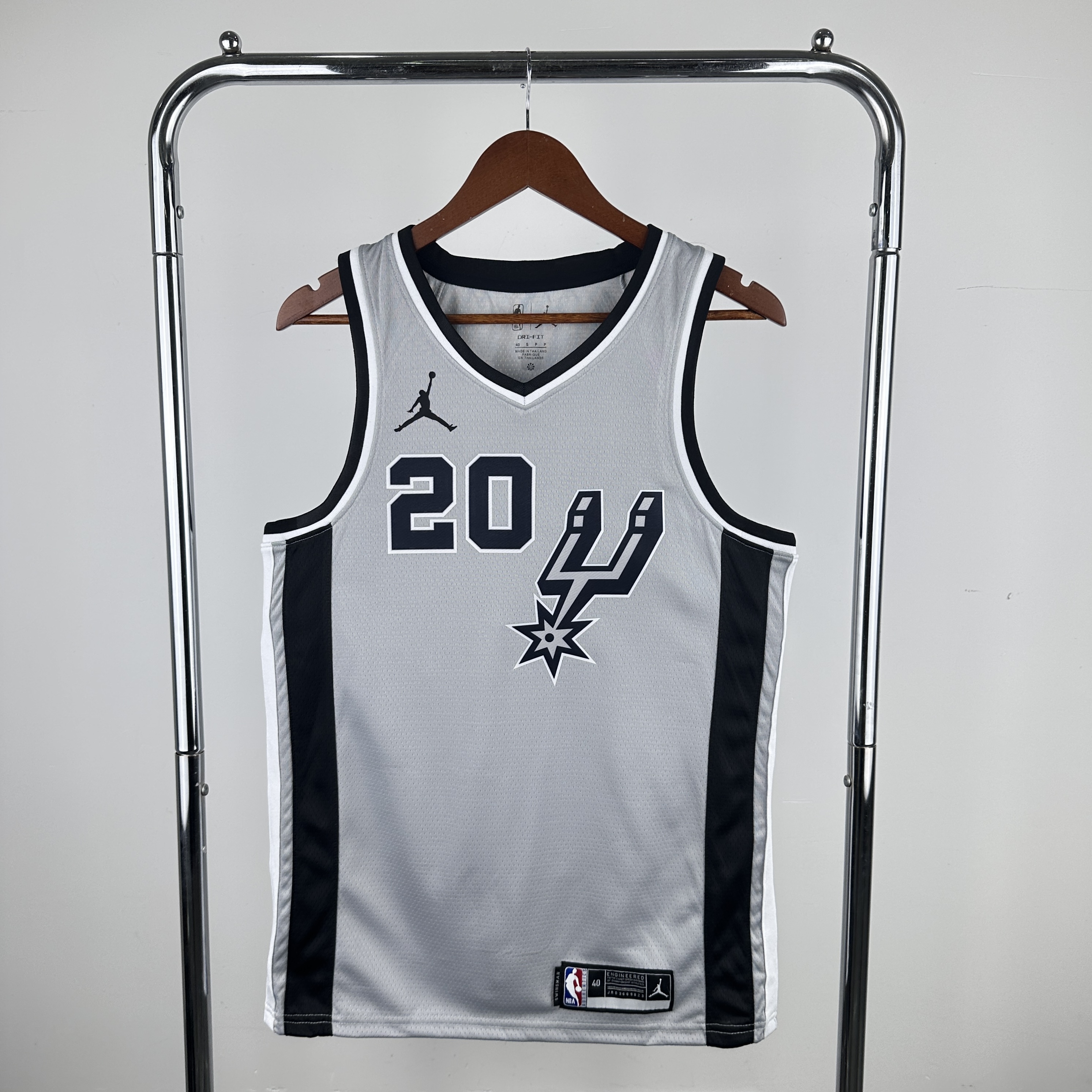 21 Spurs Grey Flyer limited number 20 Ginobili