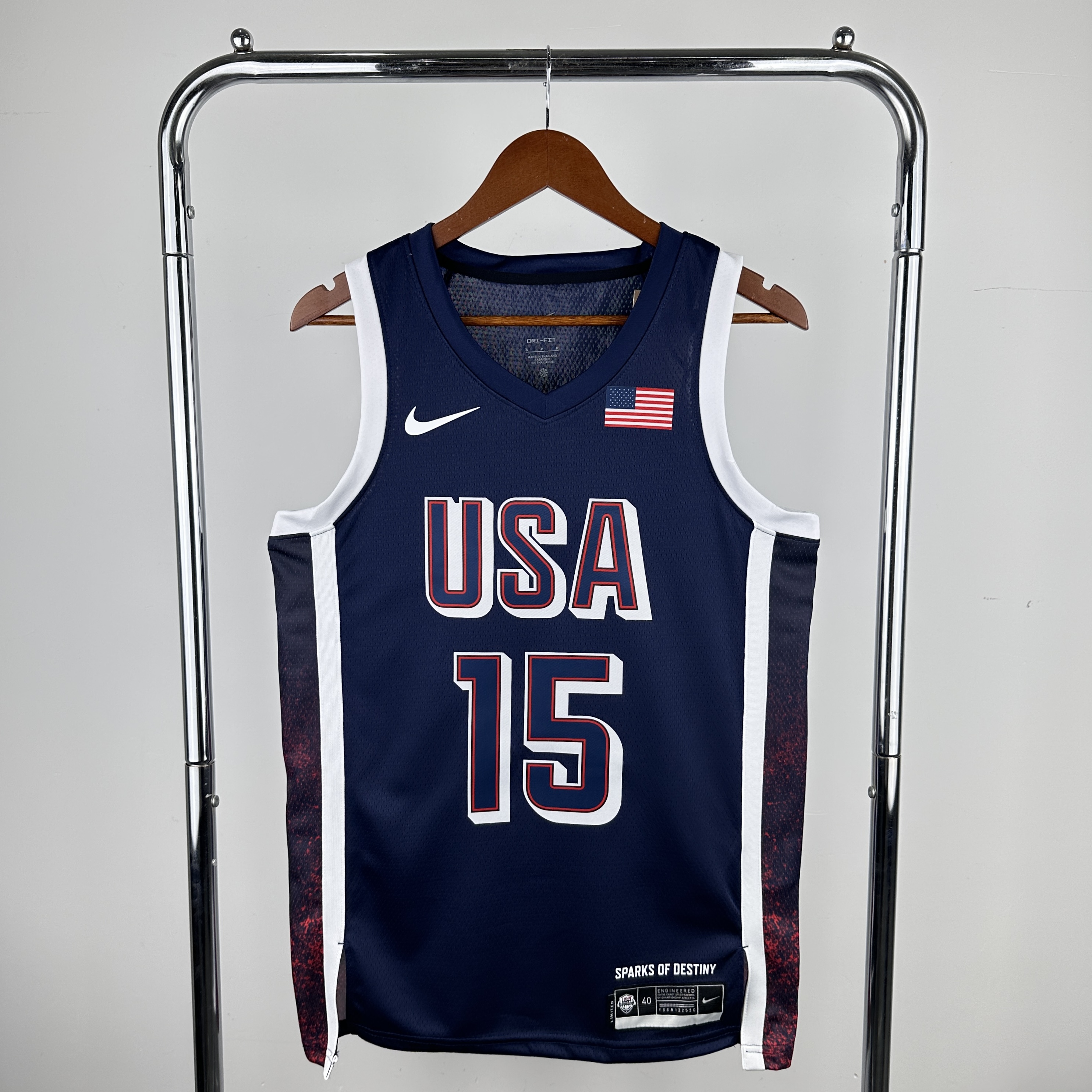 '24 Olympic Team USA Navy blue # 15 Booker