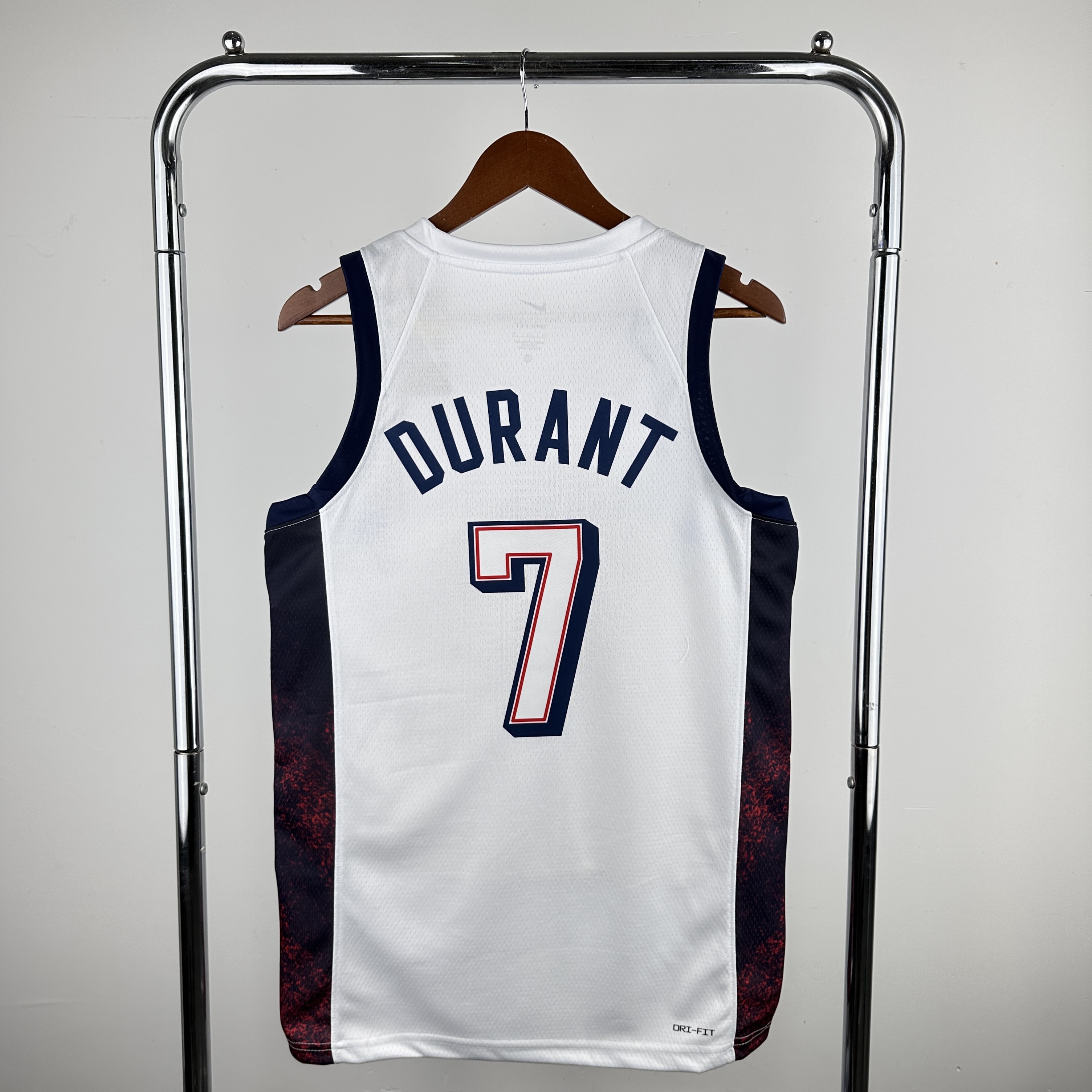 Team USA White No. 7 Durant at the '24 Olympics