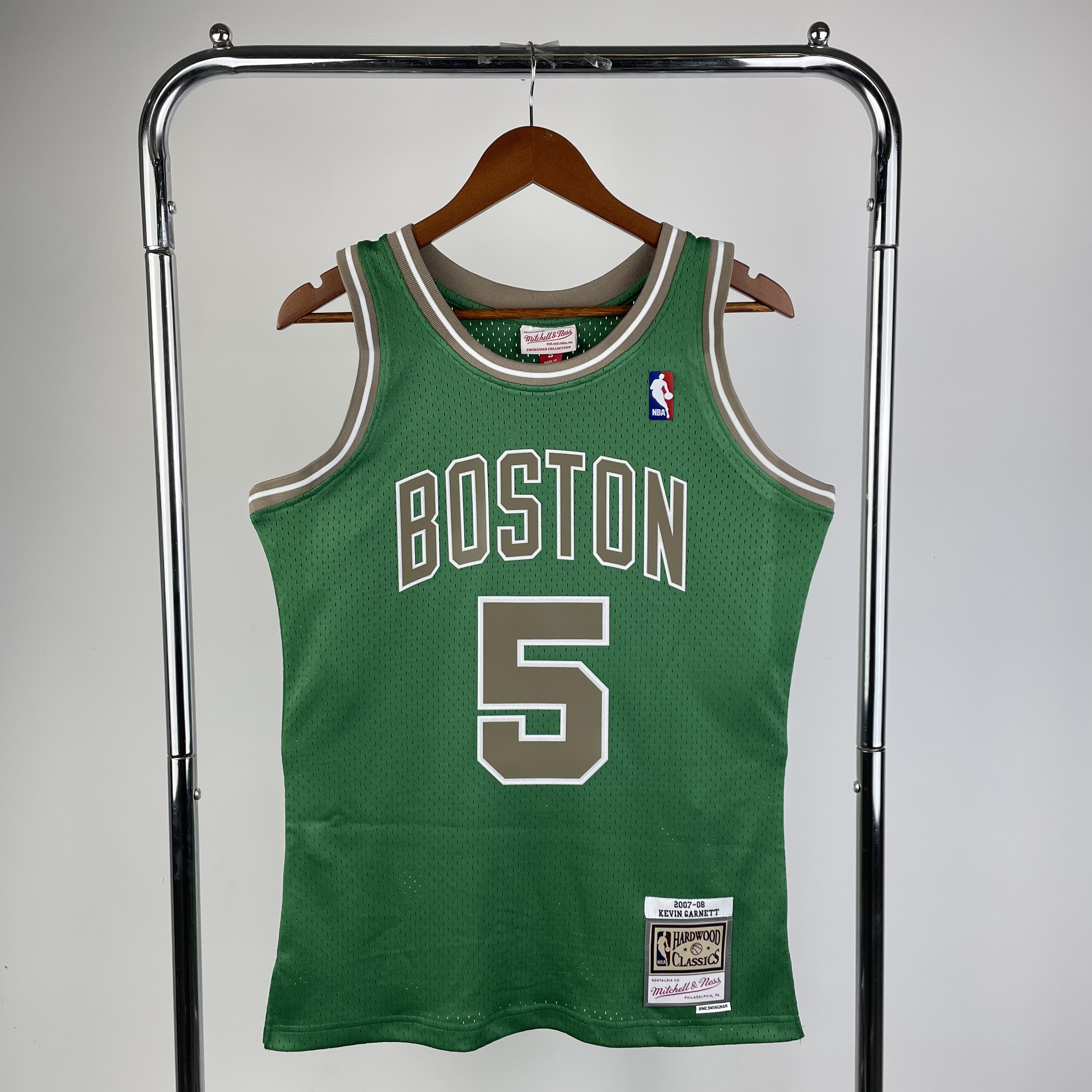MN Hot Press Throwback jersey SW Celtics 0708 SAN Pa No. 5 Garnett
