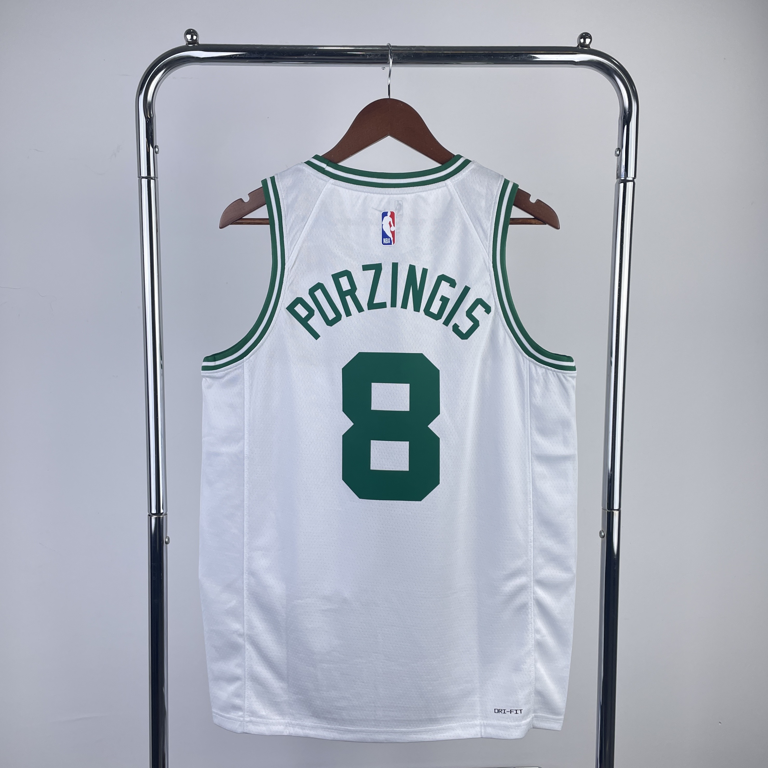 23 season Celtics white No. 8 Porzingis