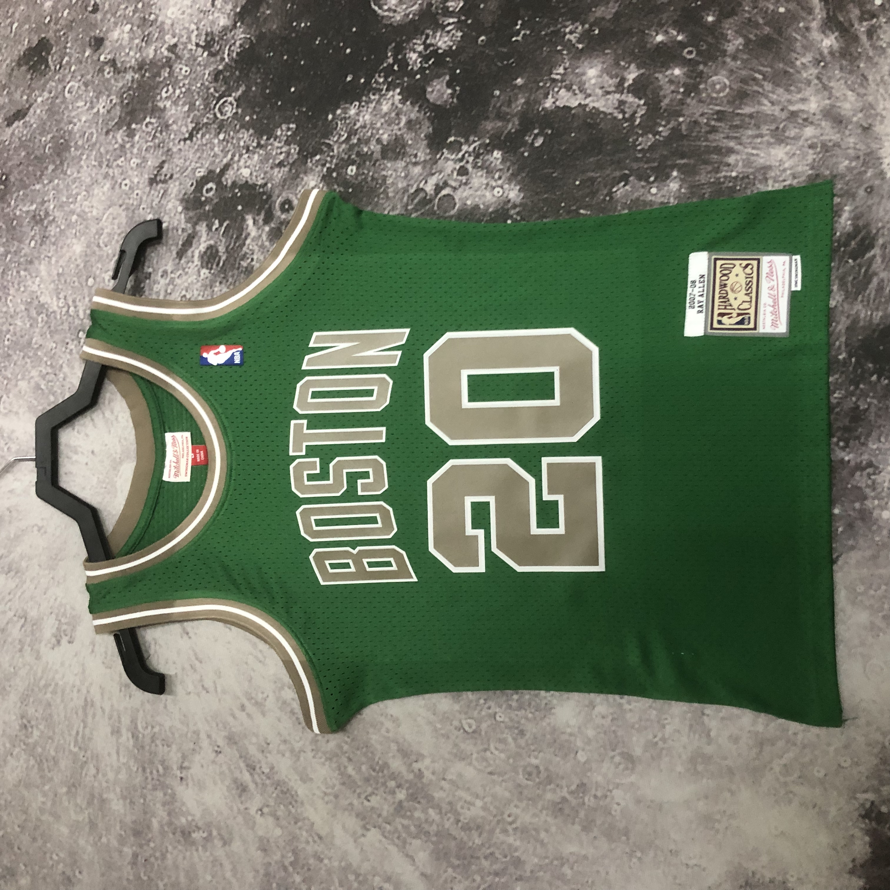 MN Hot Press throwback jersey SW Celtics 0708 SAN Pa No. 20 Ray Allen