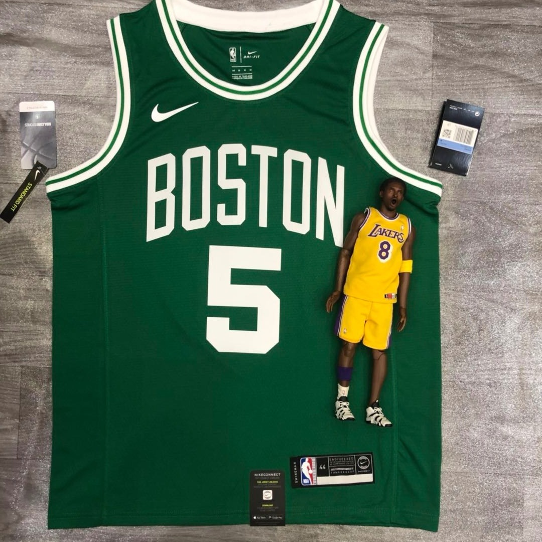 Celtics throwback green No. 5 Garnett