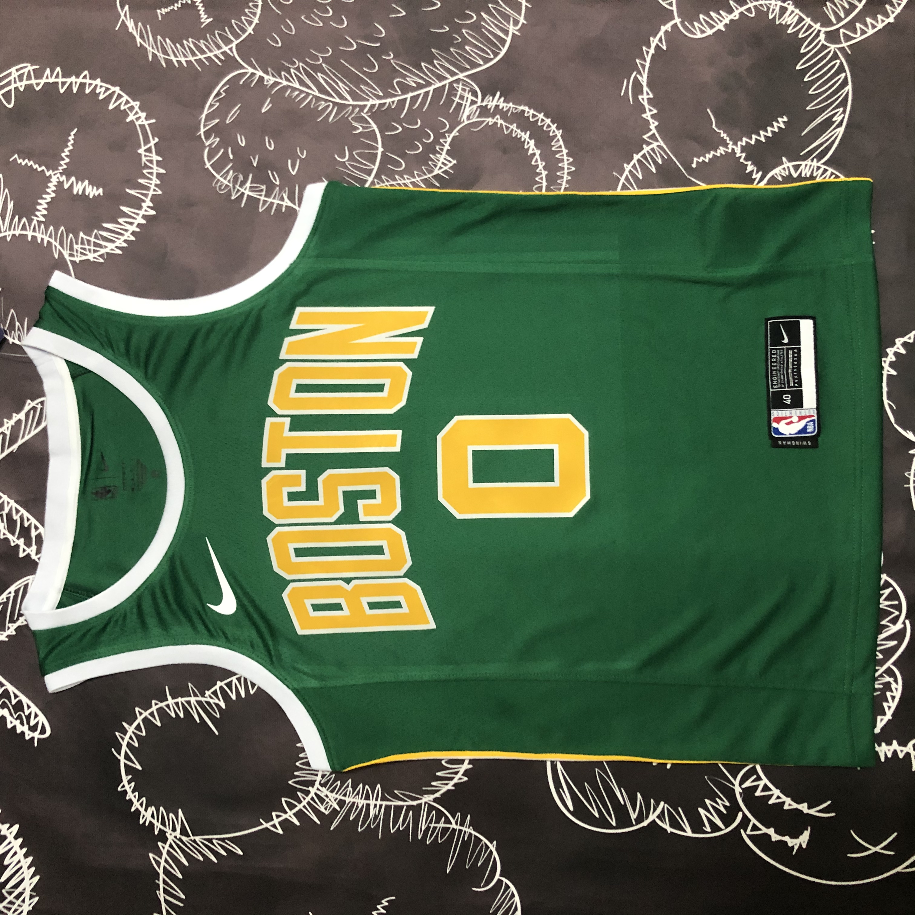 Celtics Green Gold Zero Tatum