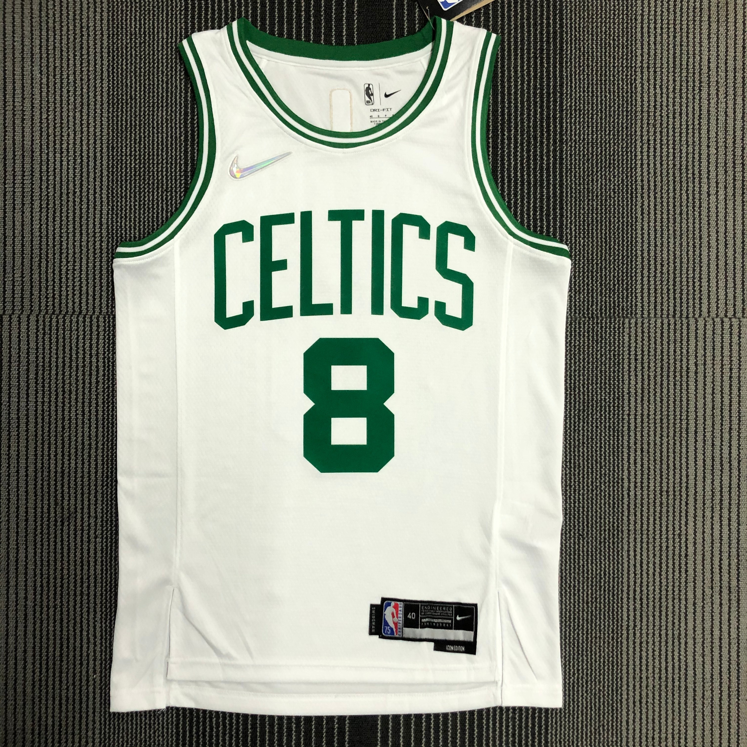 75th anniversary Celtics white No. 8 Walker