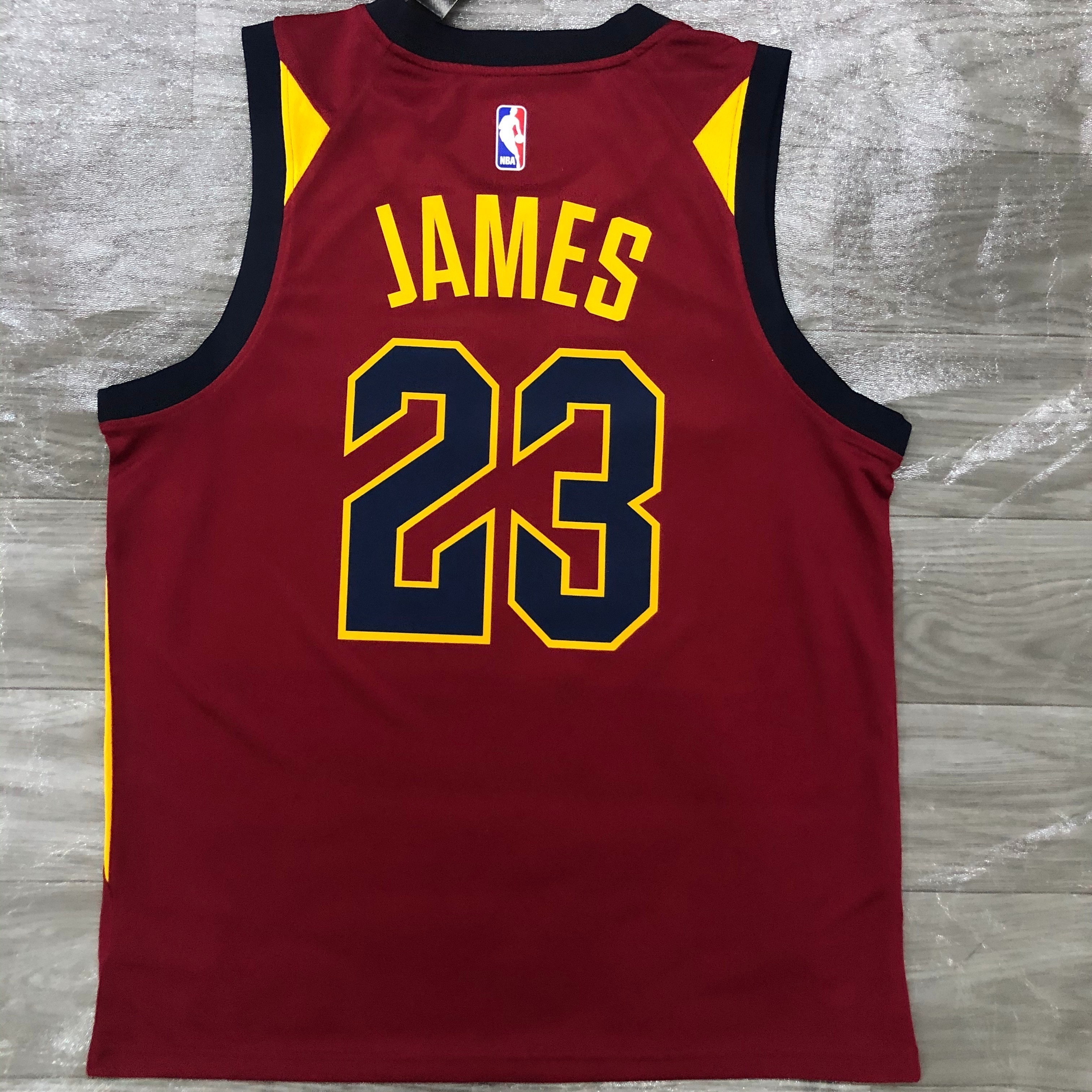 '17 Cavs Burgundy # 23 James