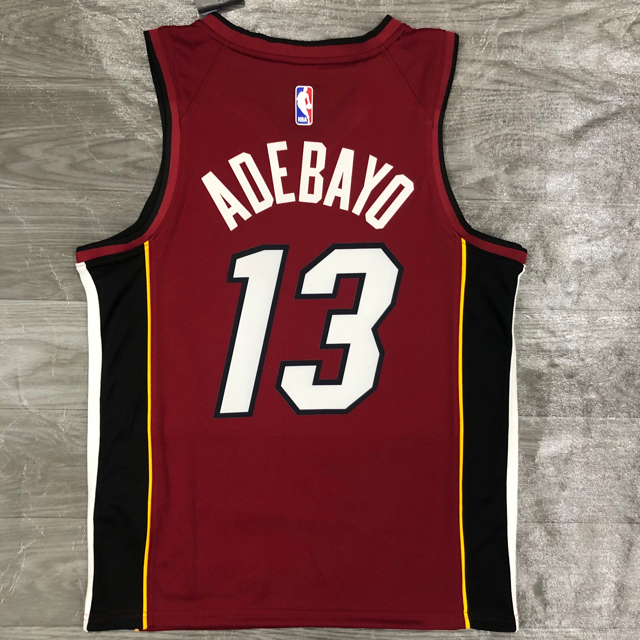 21 season Heat Jordan theme V-neck date red No.13 Adebayo