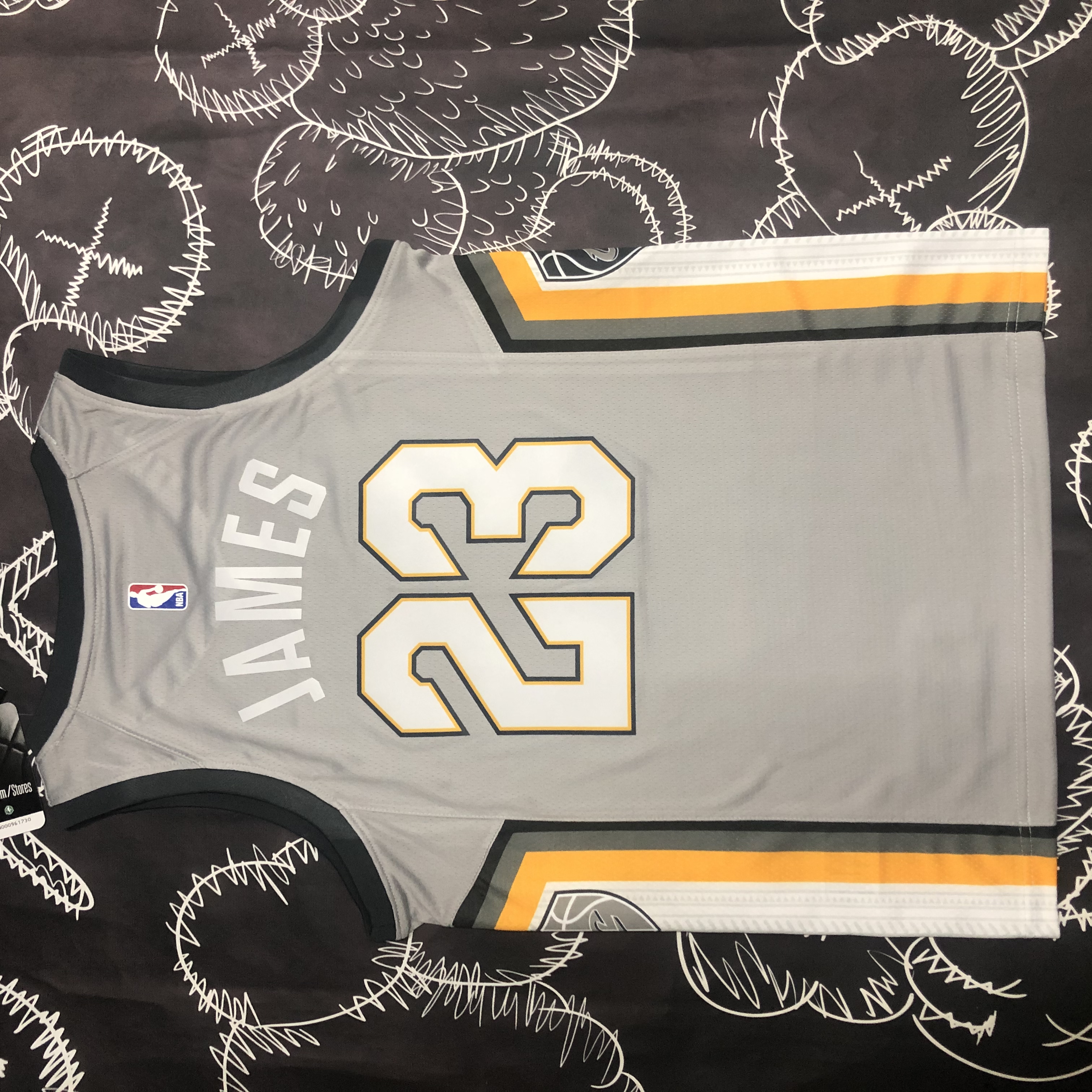 Cavaliers grey No. 23 James in season 18