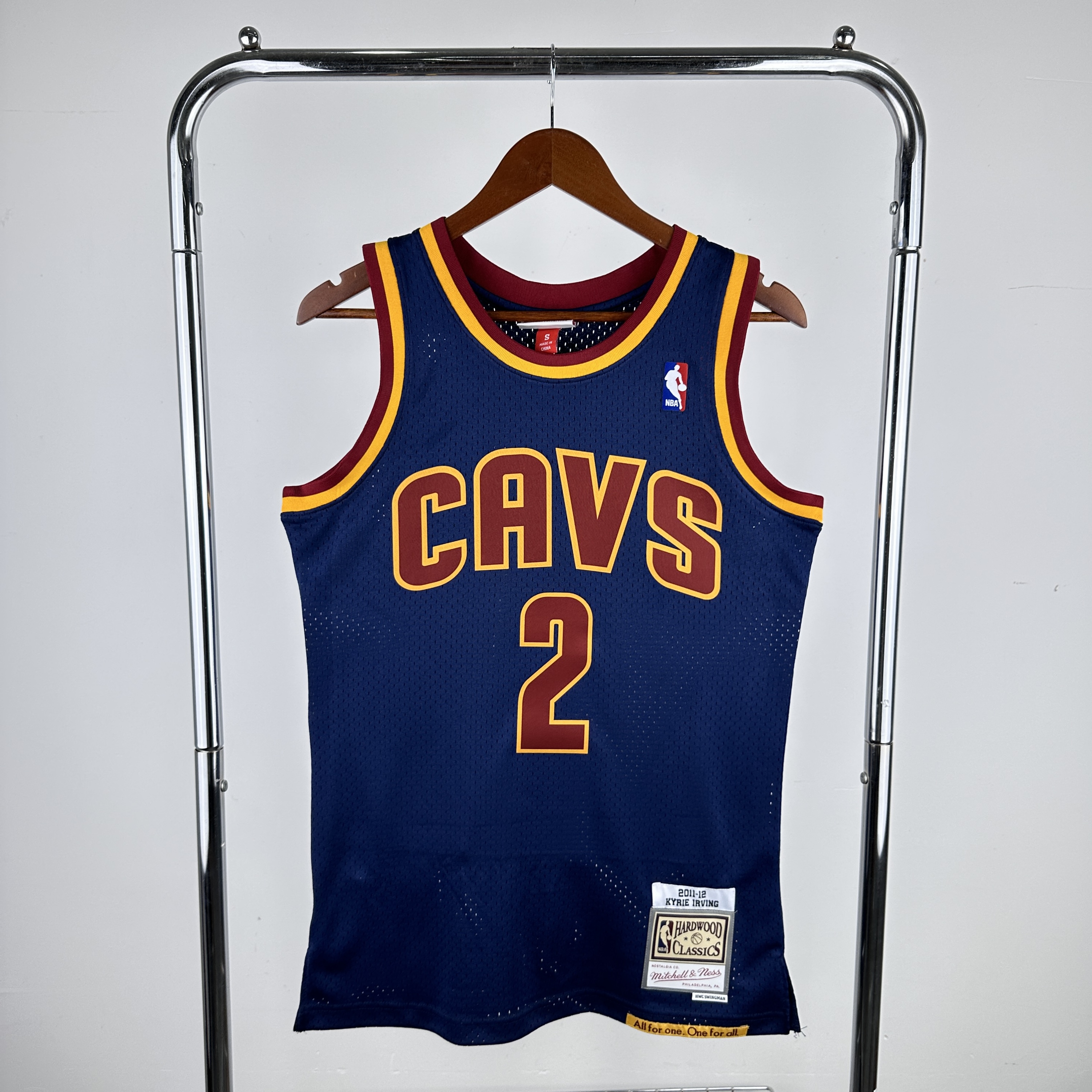 MN Hot Pressed Throwback jersey CAVS No. 2 Irving of the SW Cavaliers 1112 season