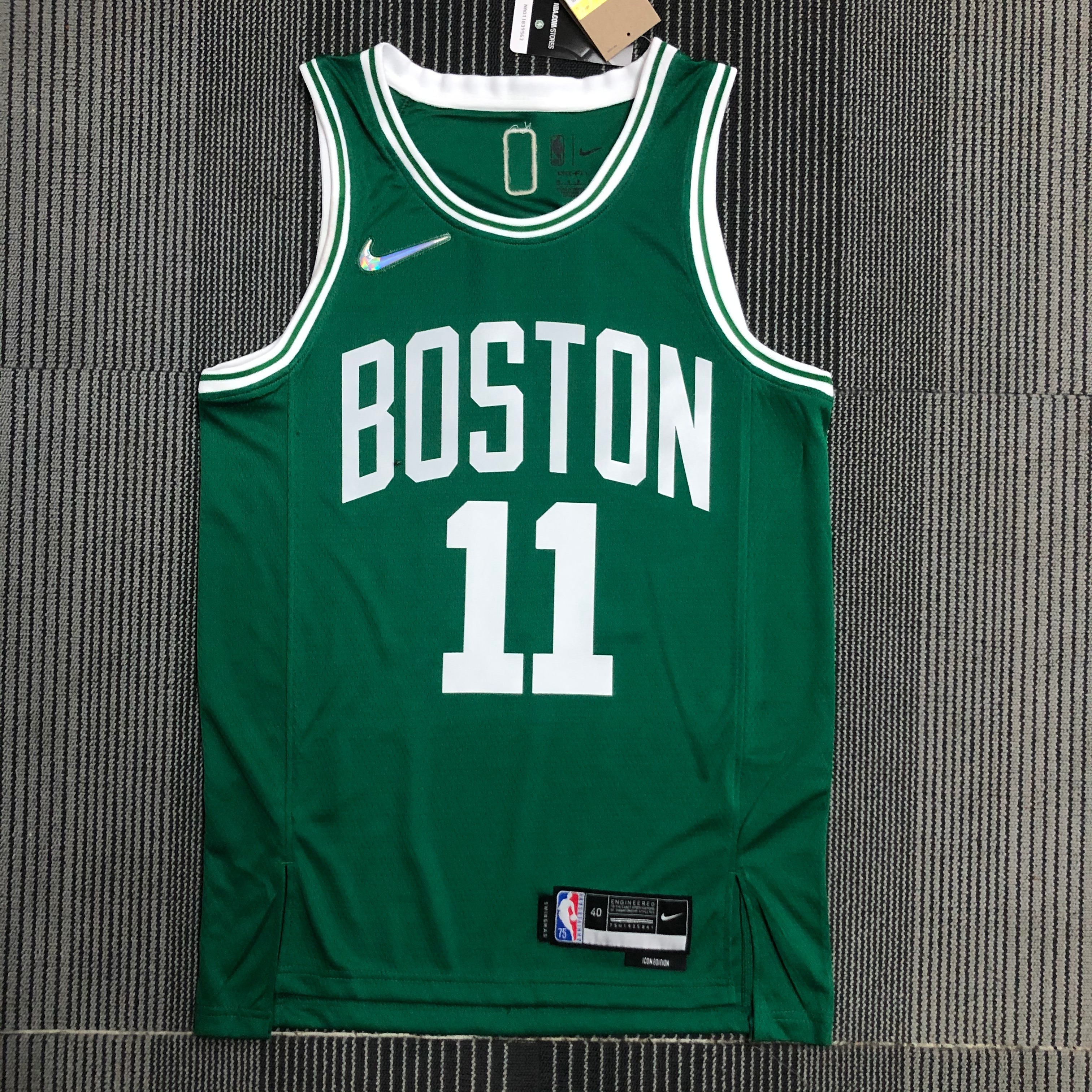 75th anniversary Celtics green No. 11 Irving