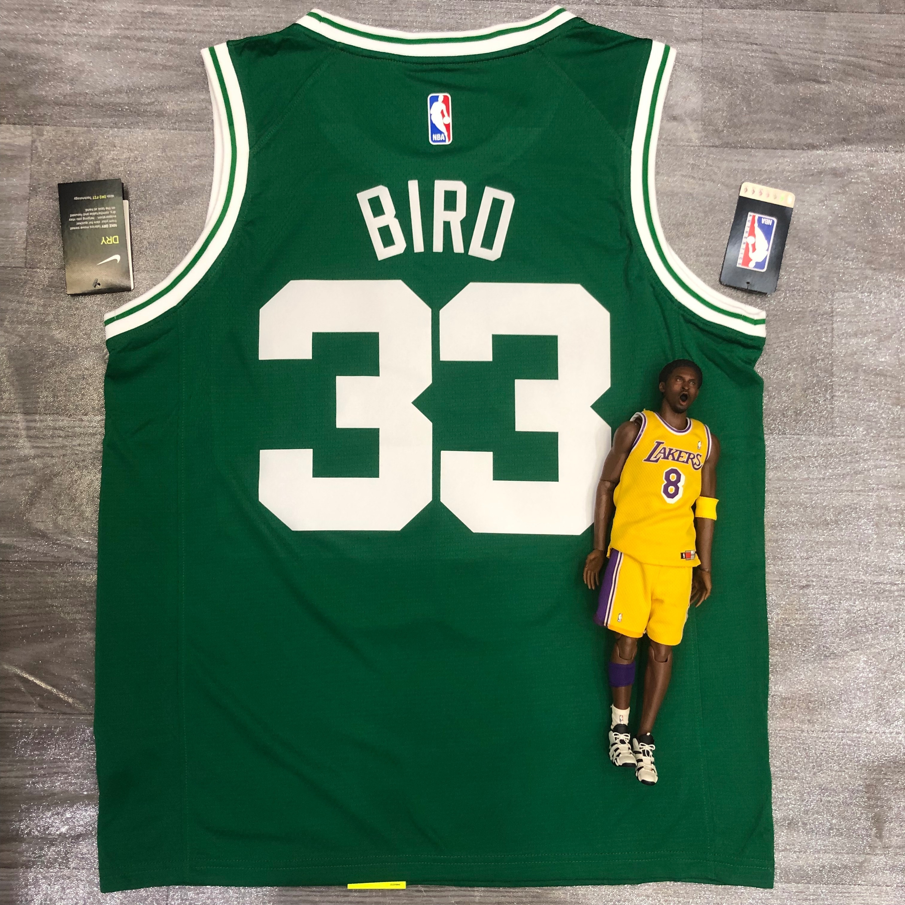 Celtics throwback green number 33 Larry. Bird
