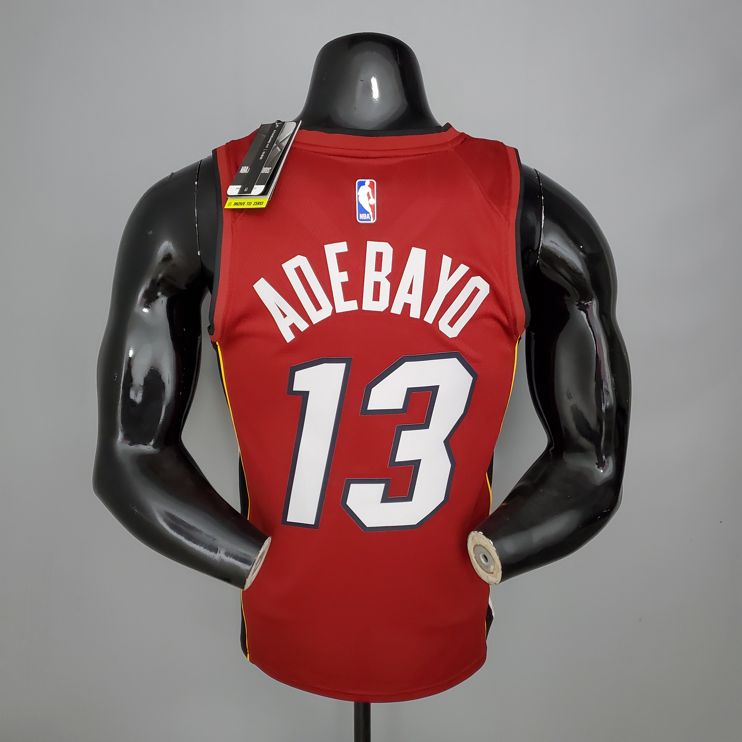 21 season Heat Jordan theme V-neck date red No.13 Adebayo