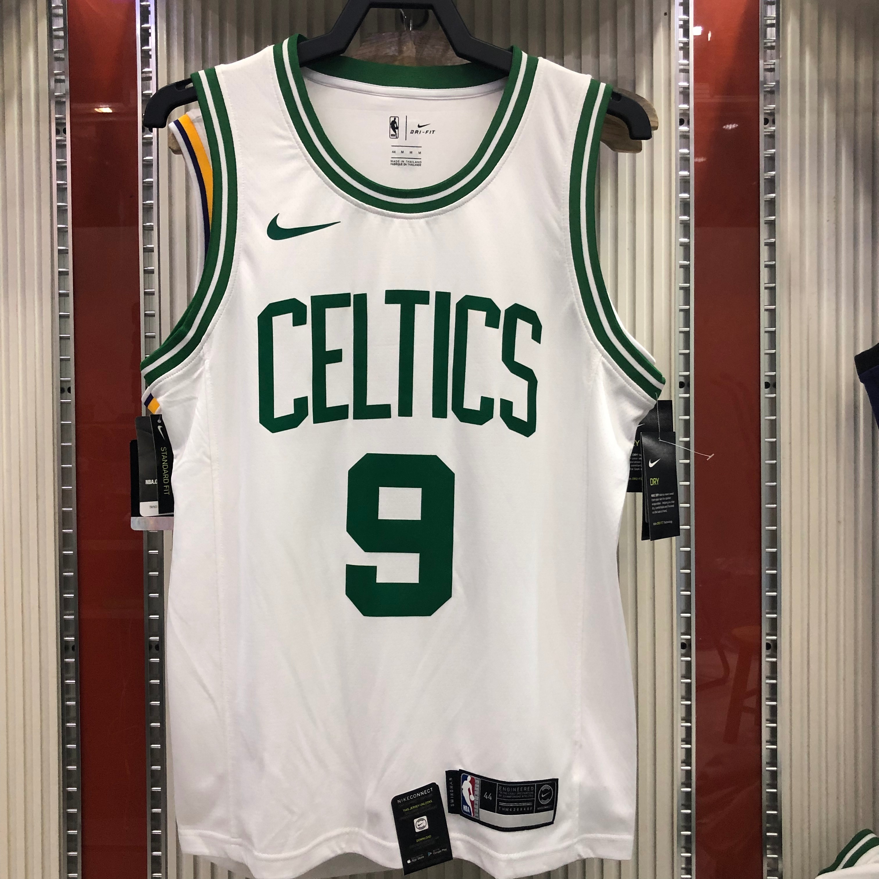 Celtics retro white No. 9 Rondo