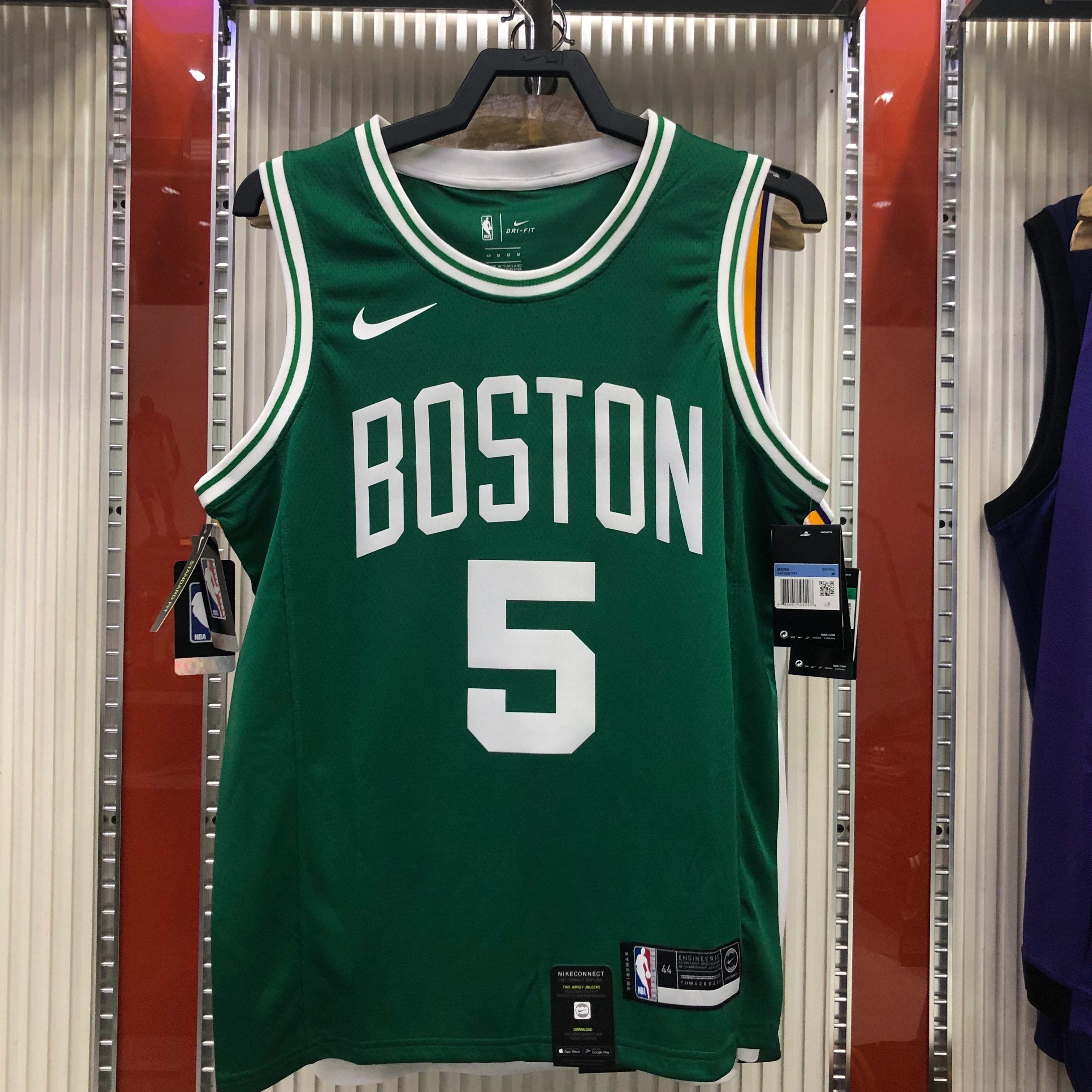 Celtics throwback green No. 5 Garnett