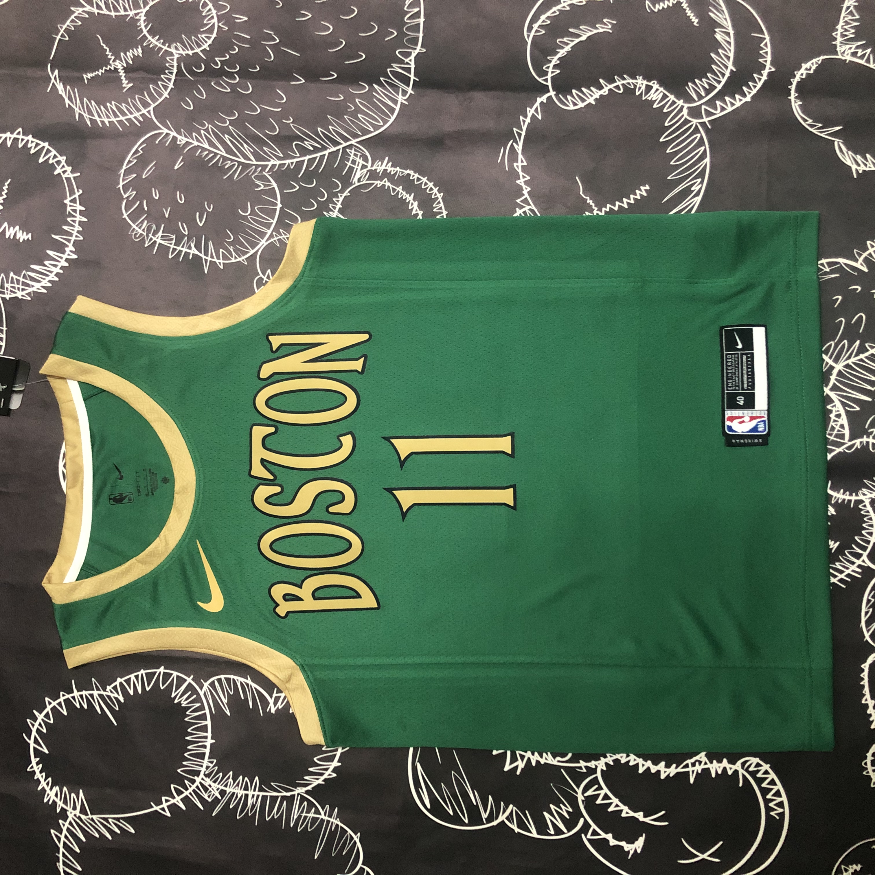 Season 20 Celtics City version green No. 11 Irving