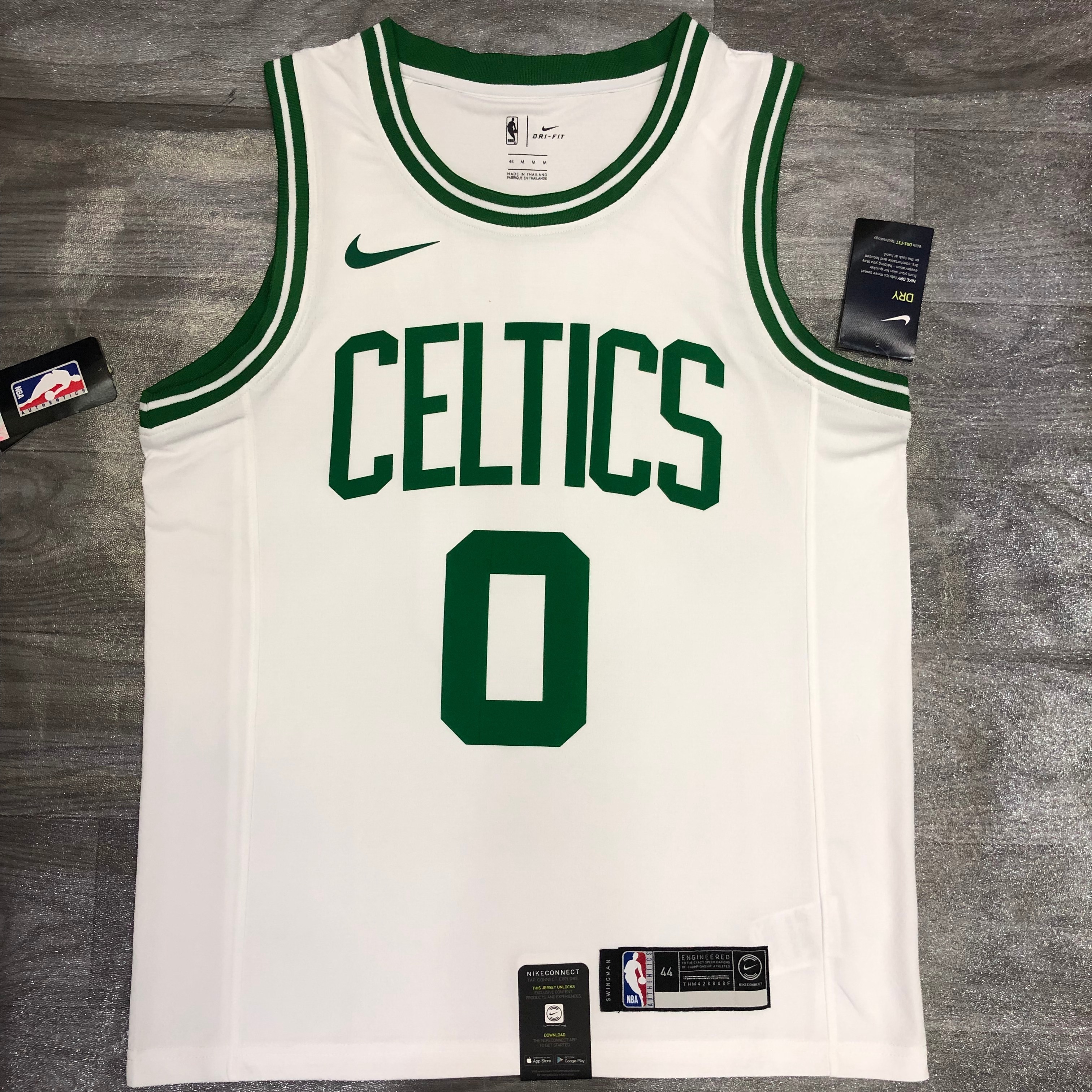 Celtics retro white 0 Tatum