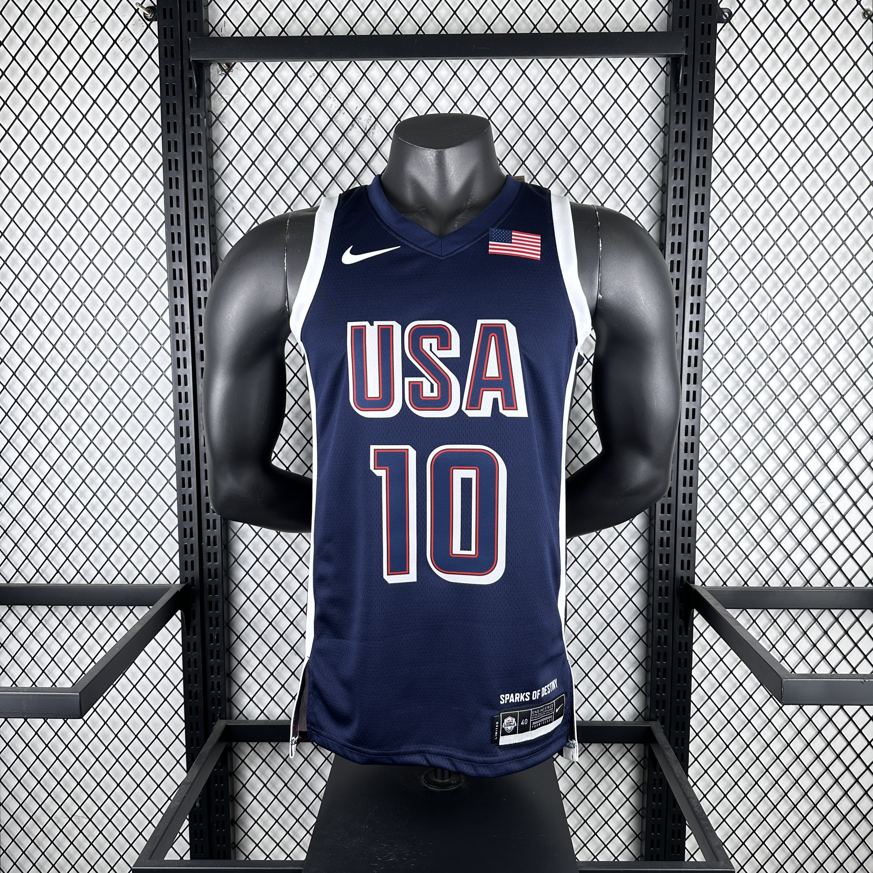 '24 Olympic Team USA Navy blue number 10 Tatum