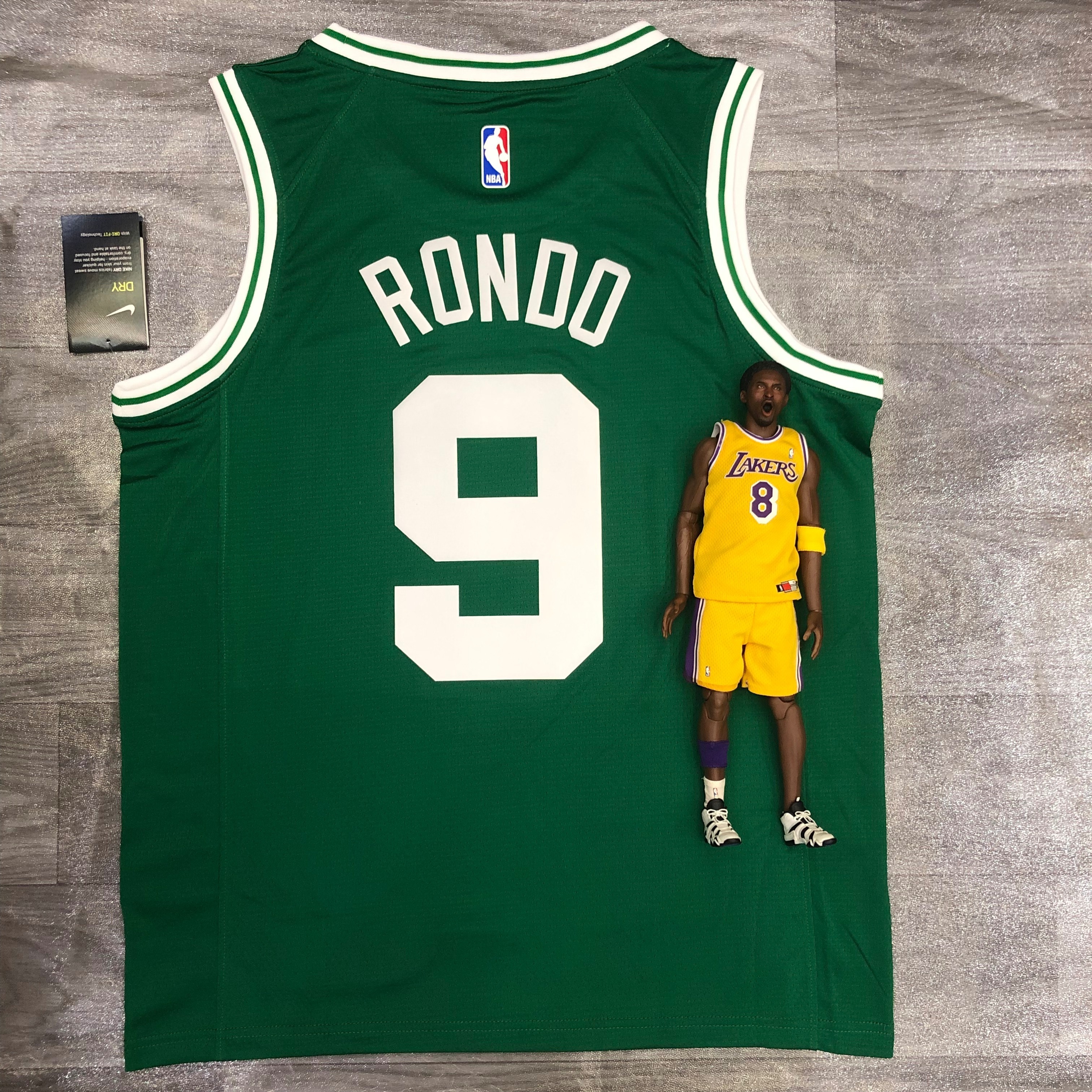 Celtics retro green No. 9 Rondo