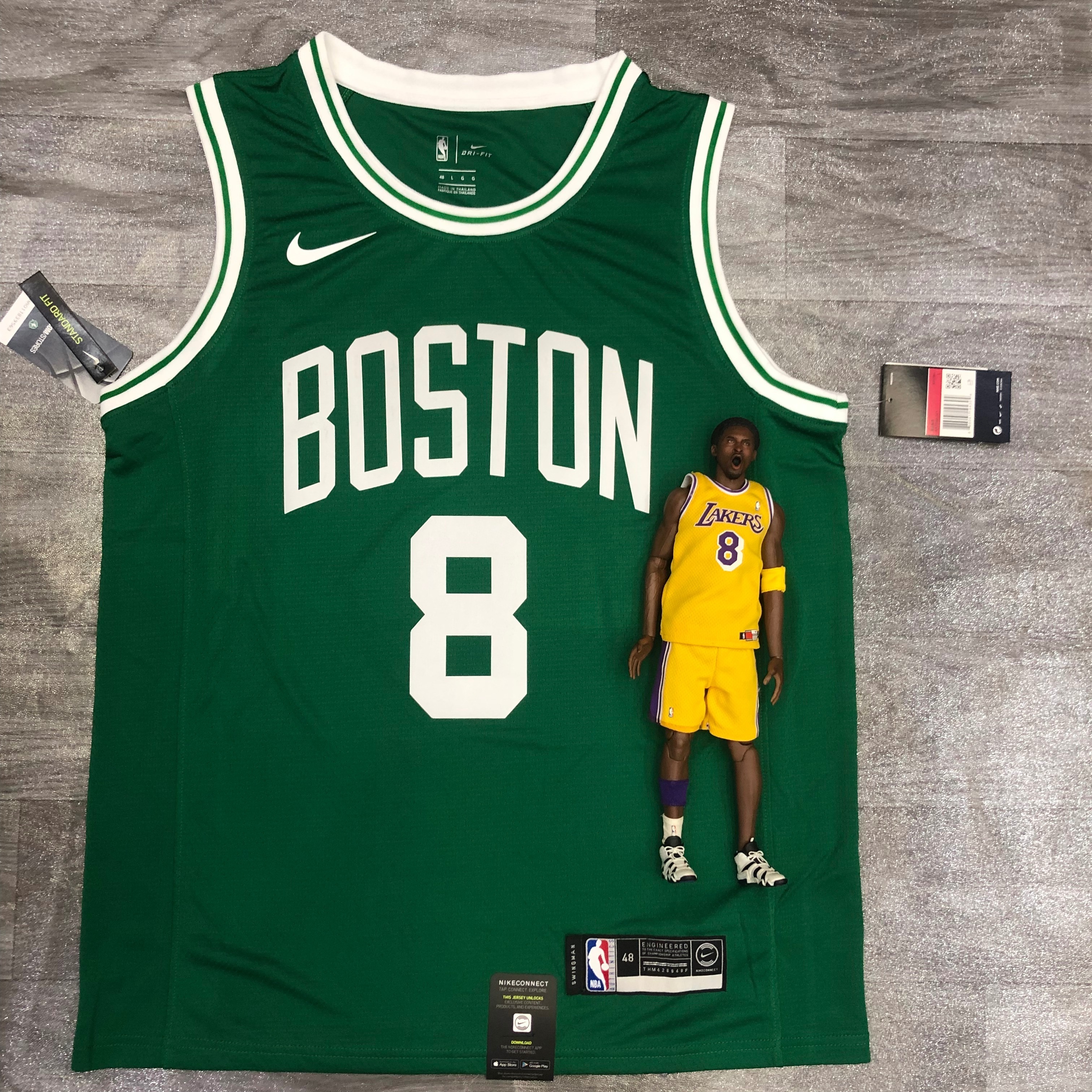 Celtics throwback green number 8 Walker
