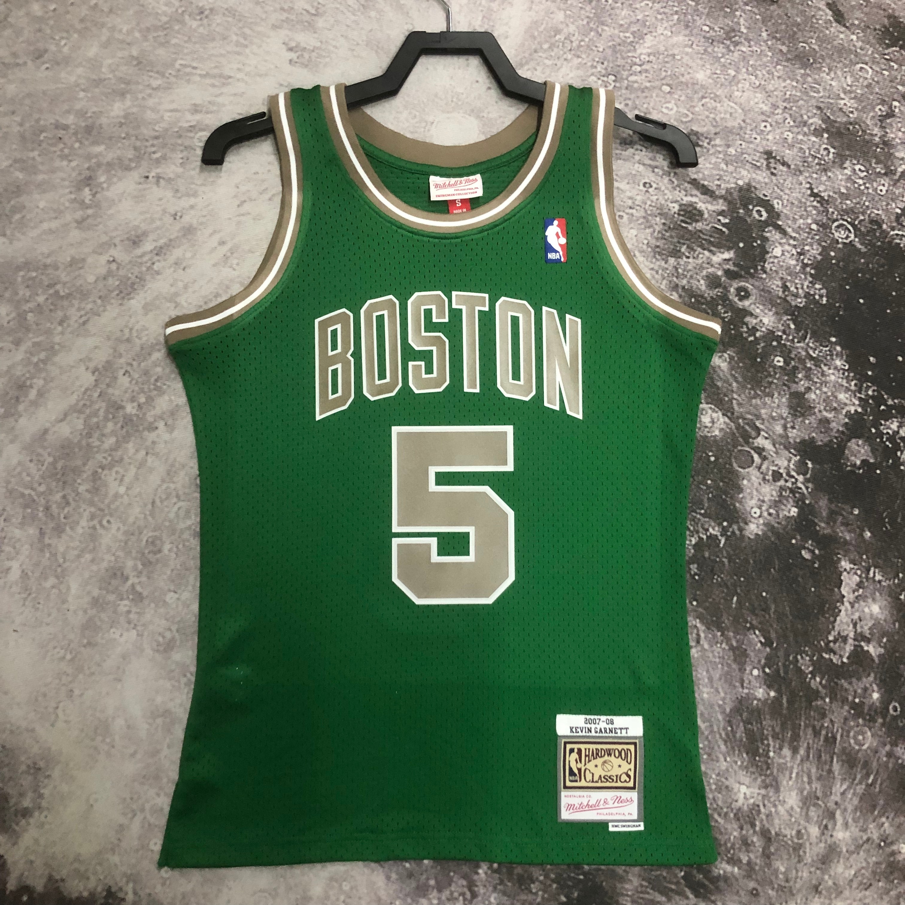 MN Hot Press Throwback jersey SW Celtics 0708 SAN Pa No. 5 Garnett