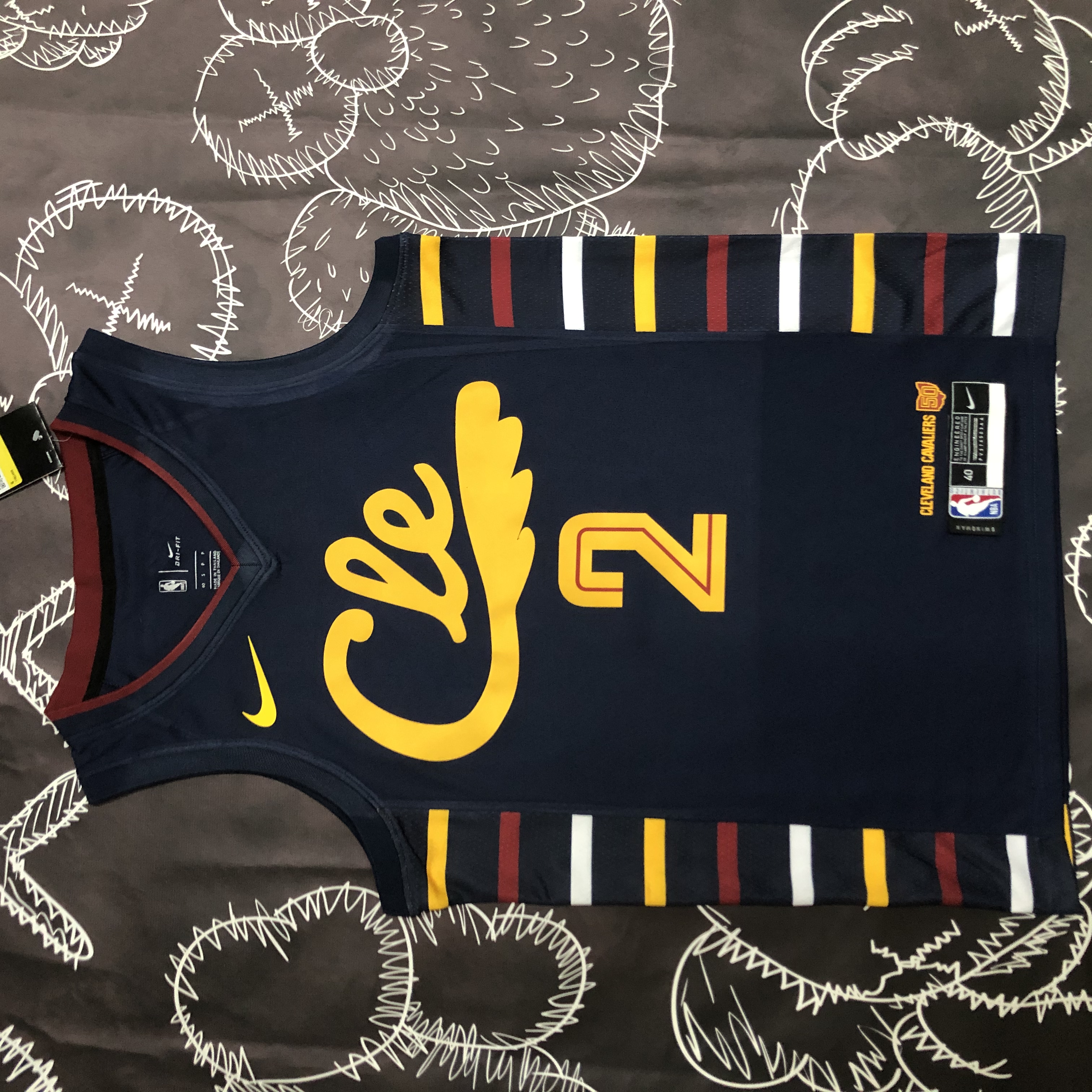 Cavaliers stripe number two Irving