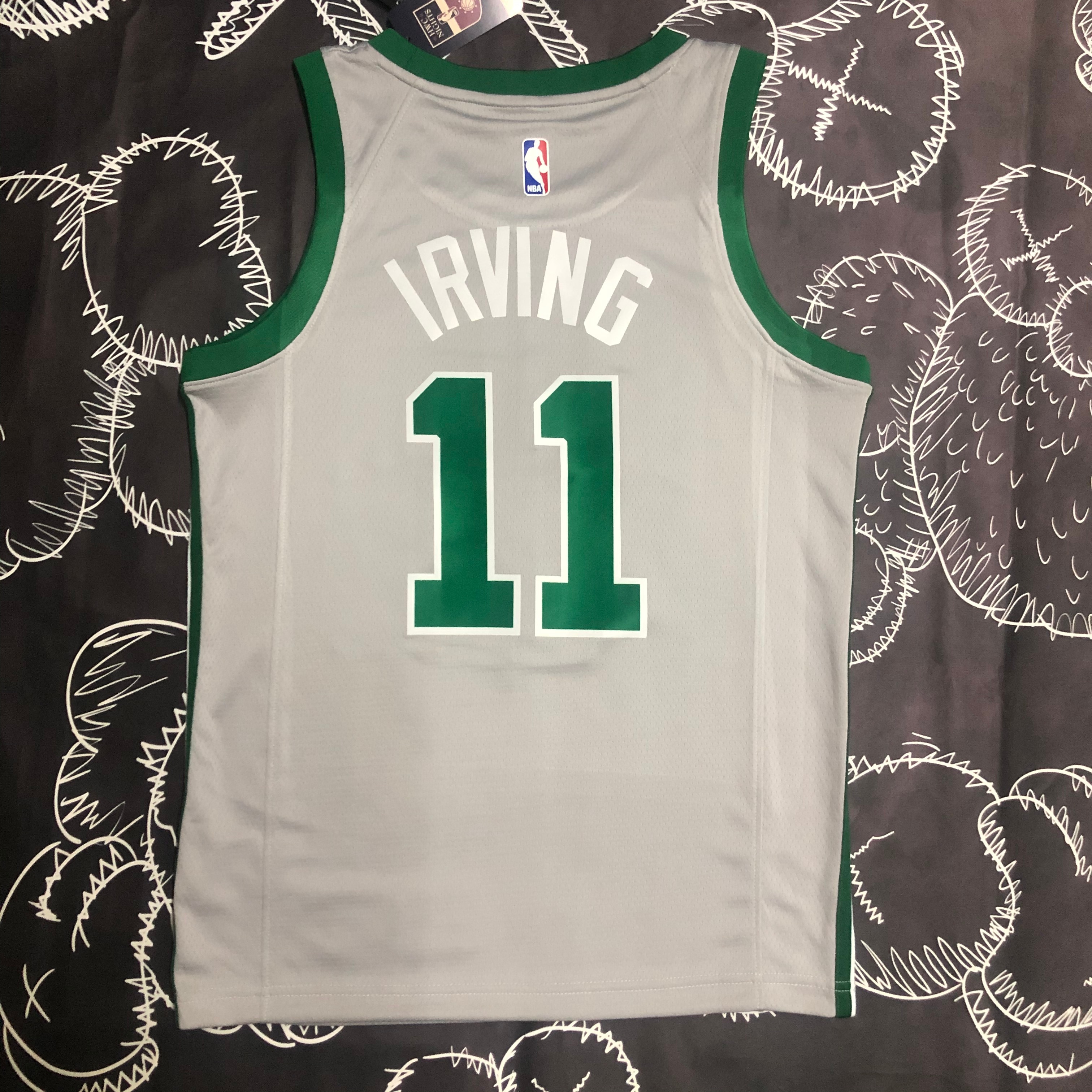 Celtics grey number 11 Irving