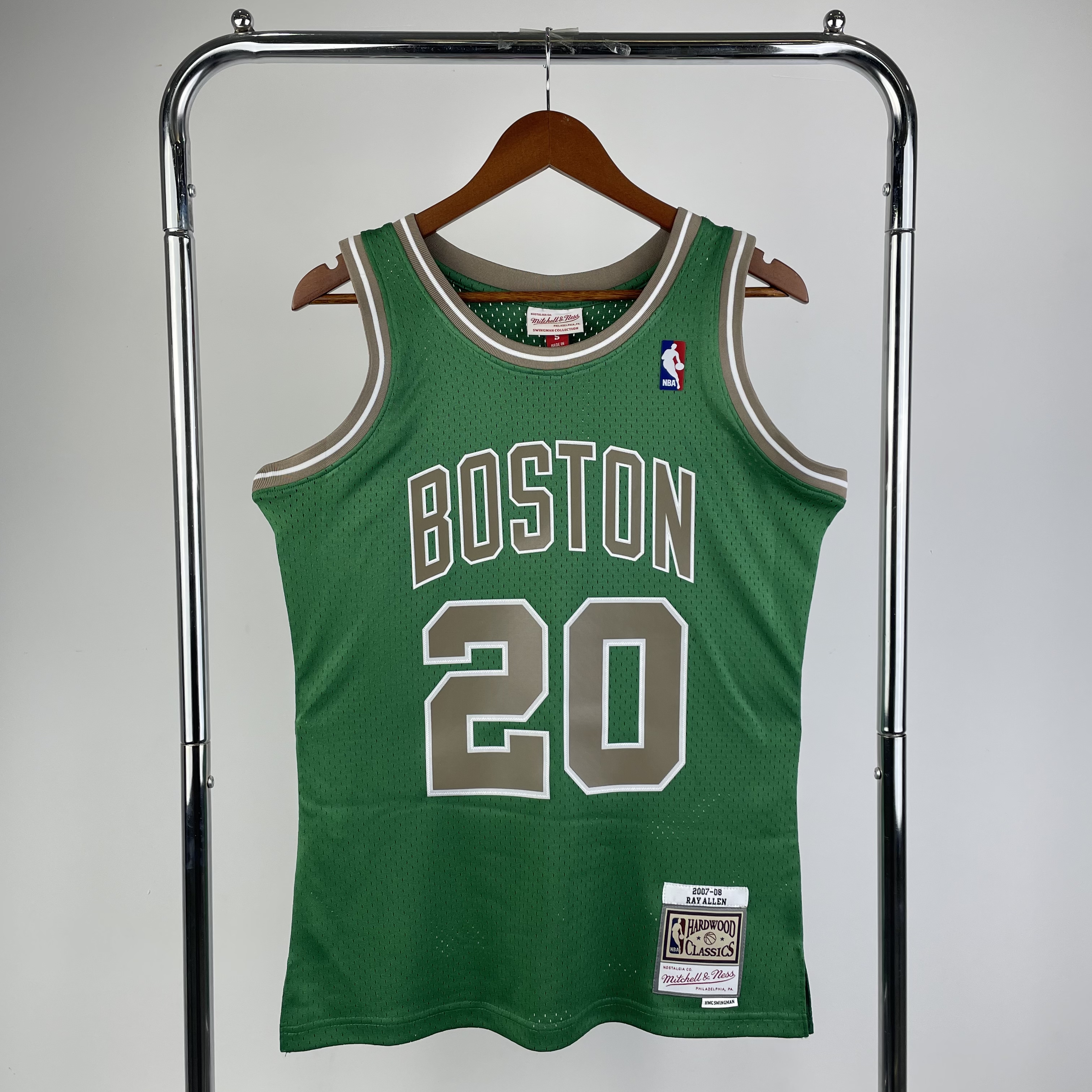 MN Hot Press throwback jersey SW Celtics 0708 SAN Pa No. 20 Ray Allen