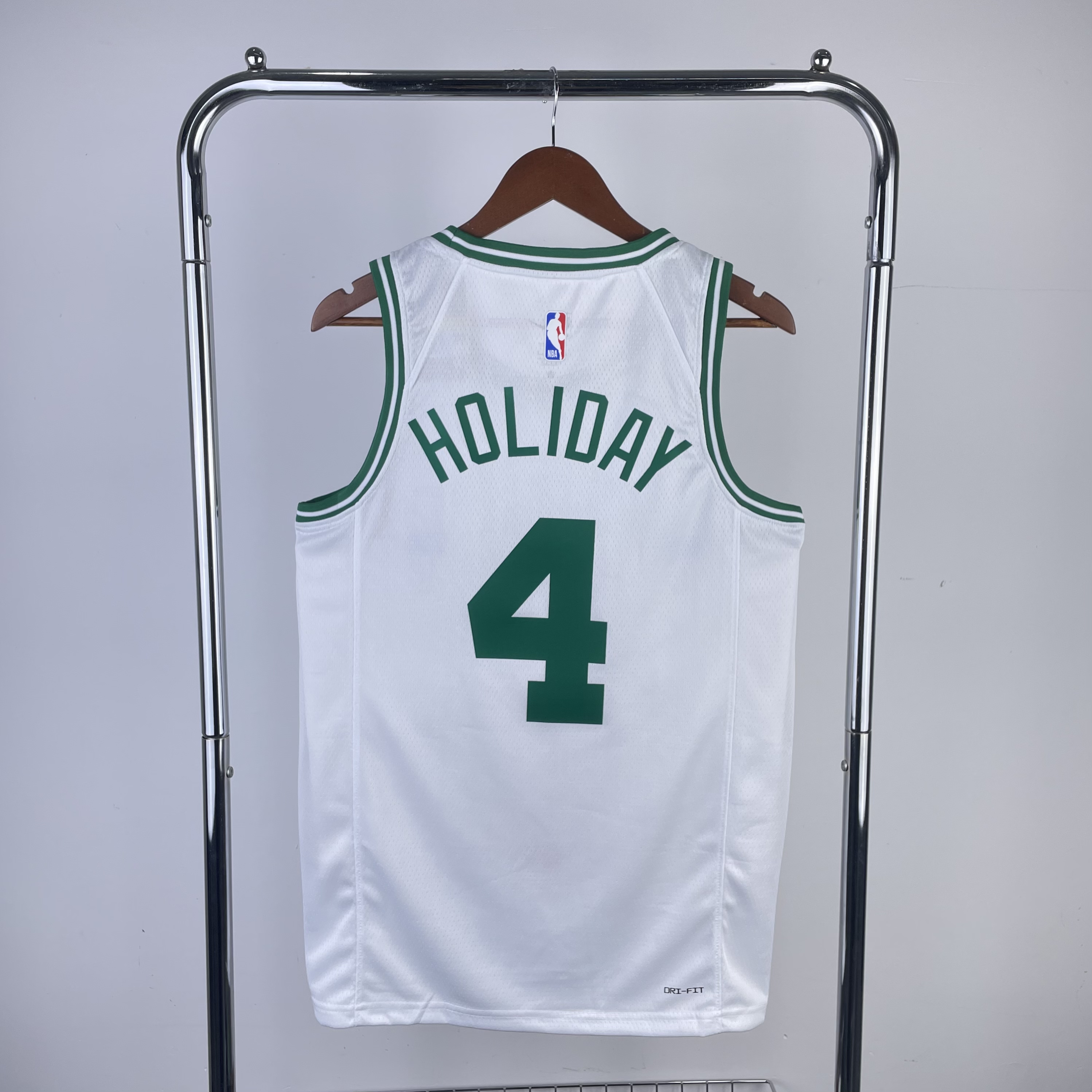 Season 23 Celtics home white number 4 Holiday