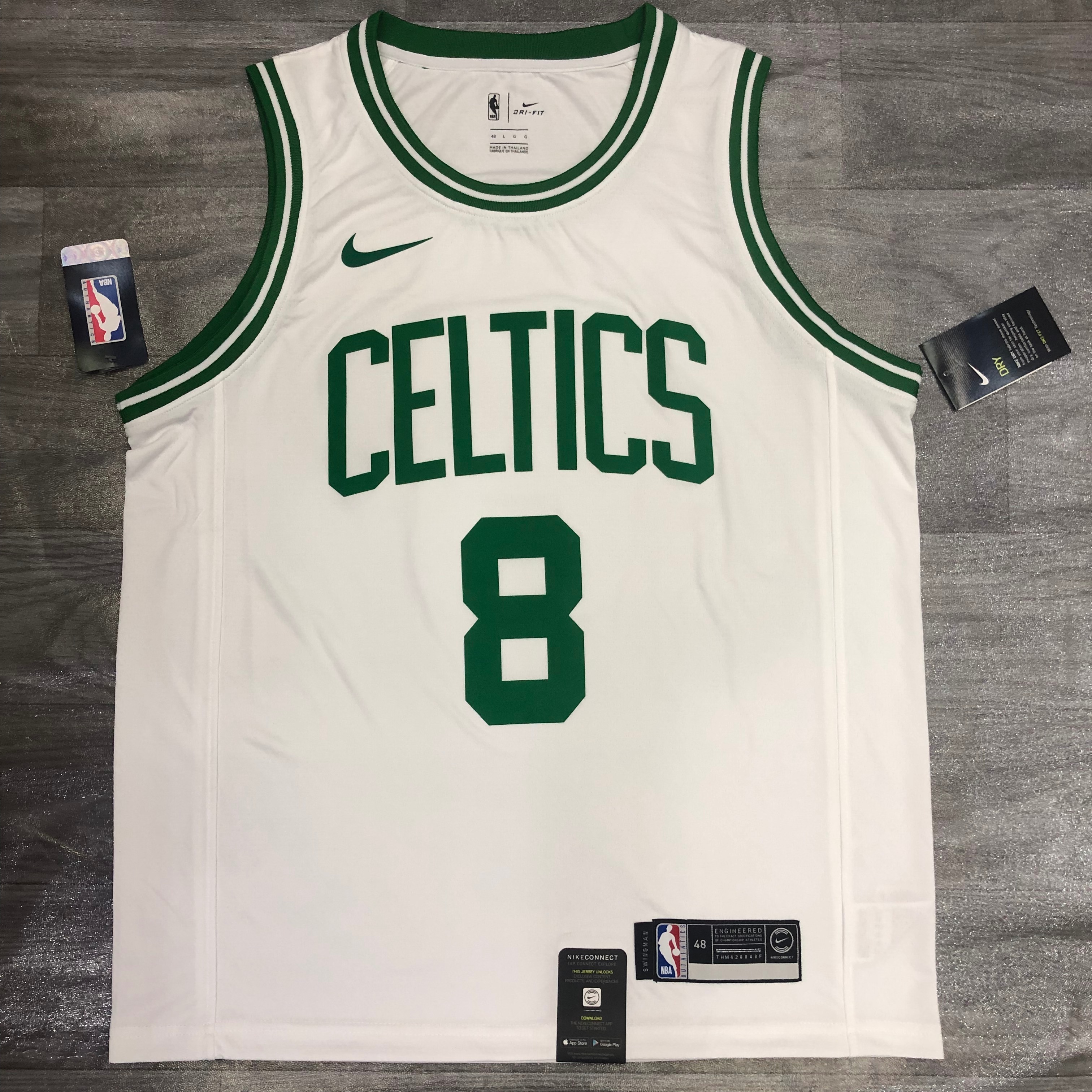 Celtics retro white No. 8 Walker