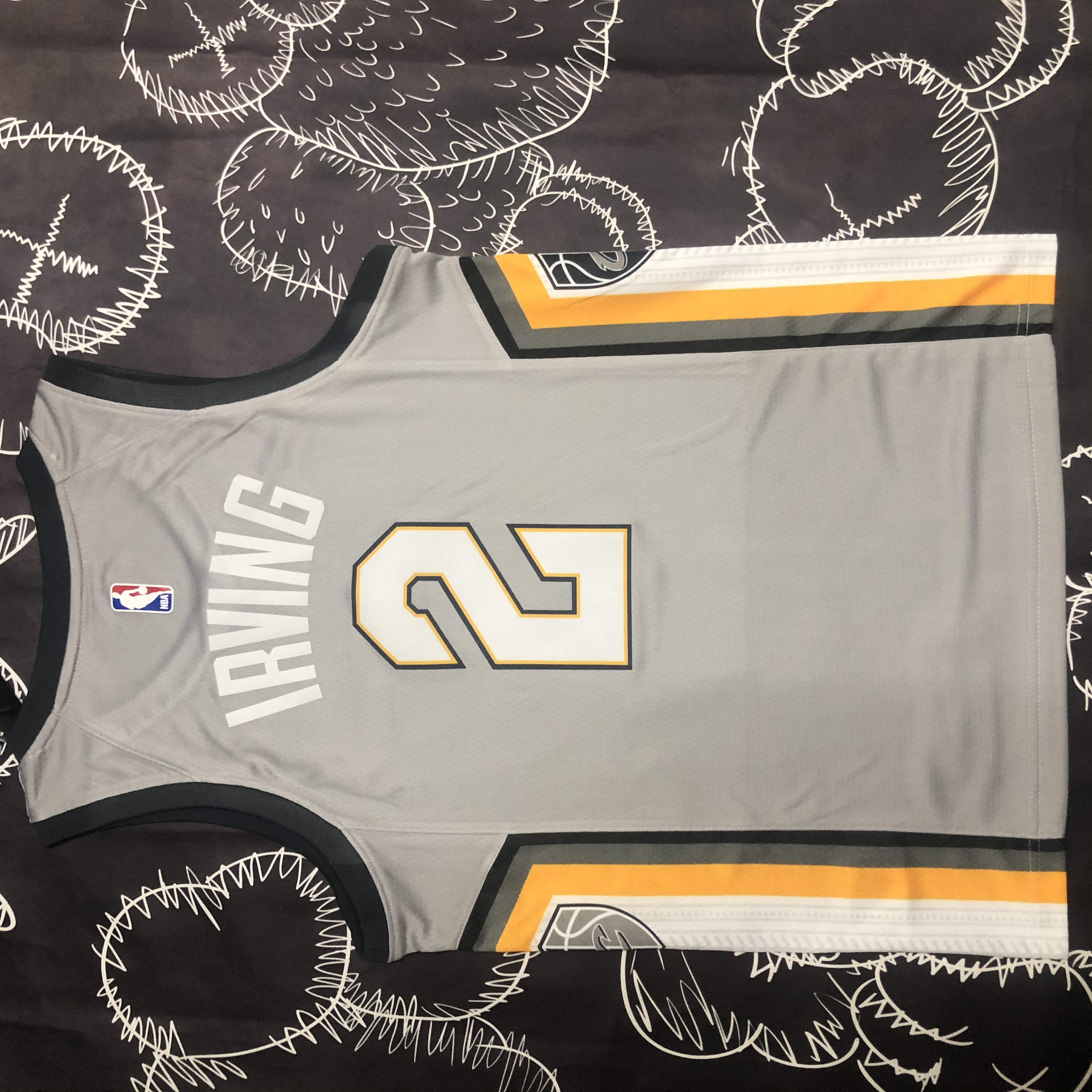 18 season Cavaliers gray No. 2 Irving
