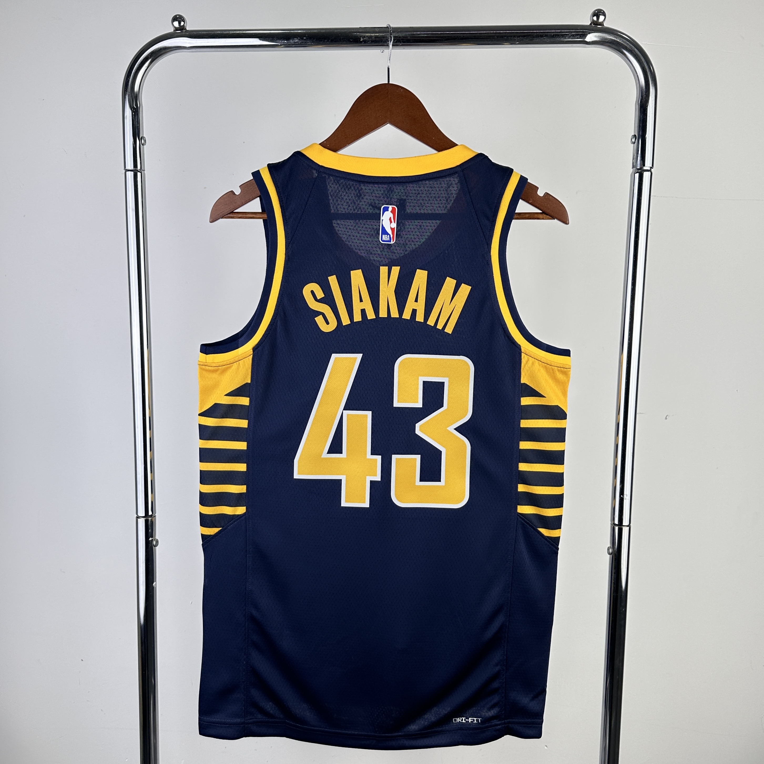 23 season Pacers away blue 43 SIAKAM