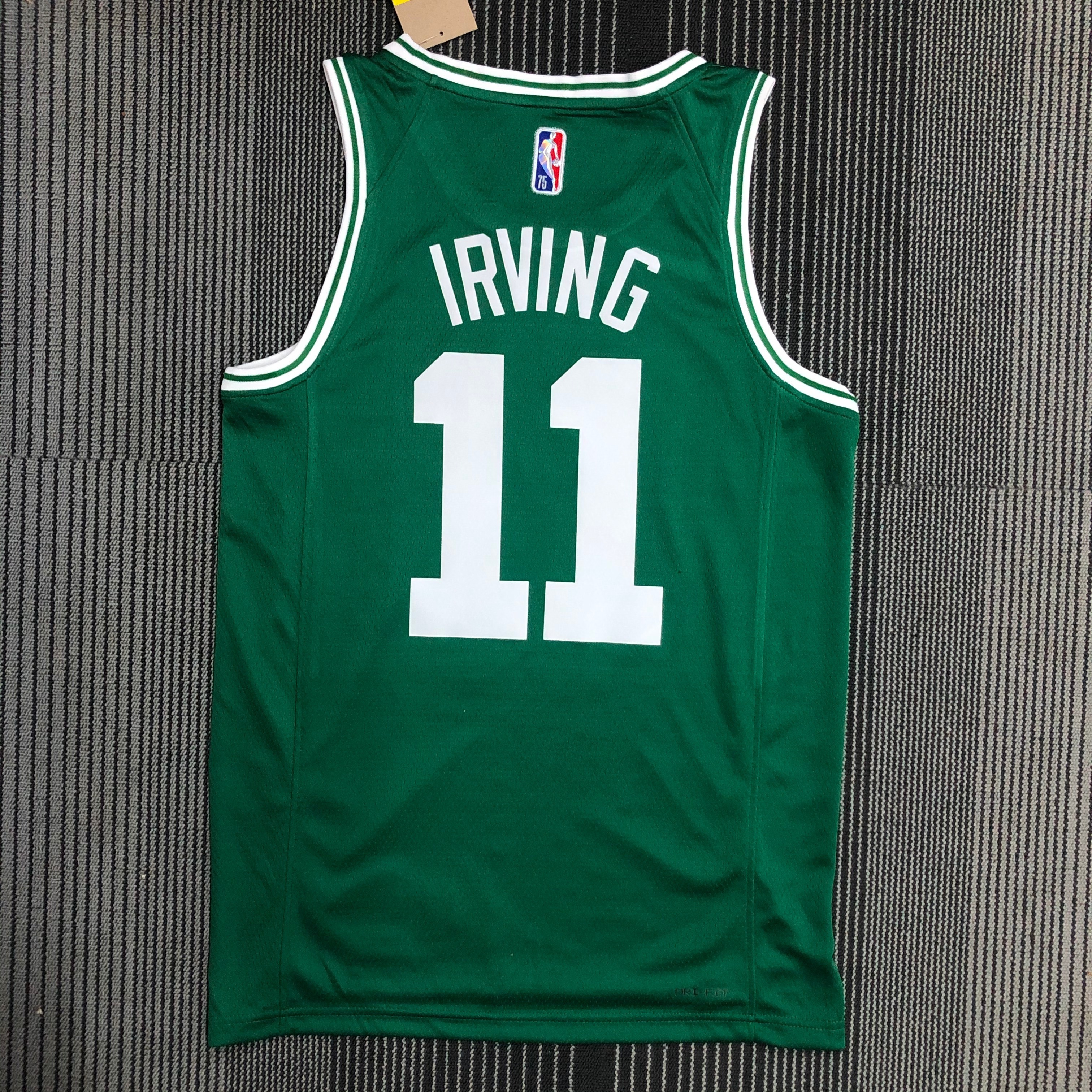 75th anniversary Celtics green No. 11 Irving