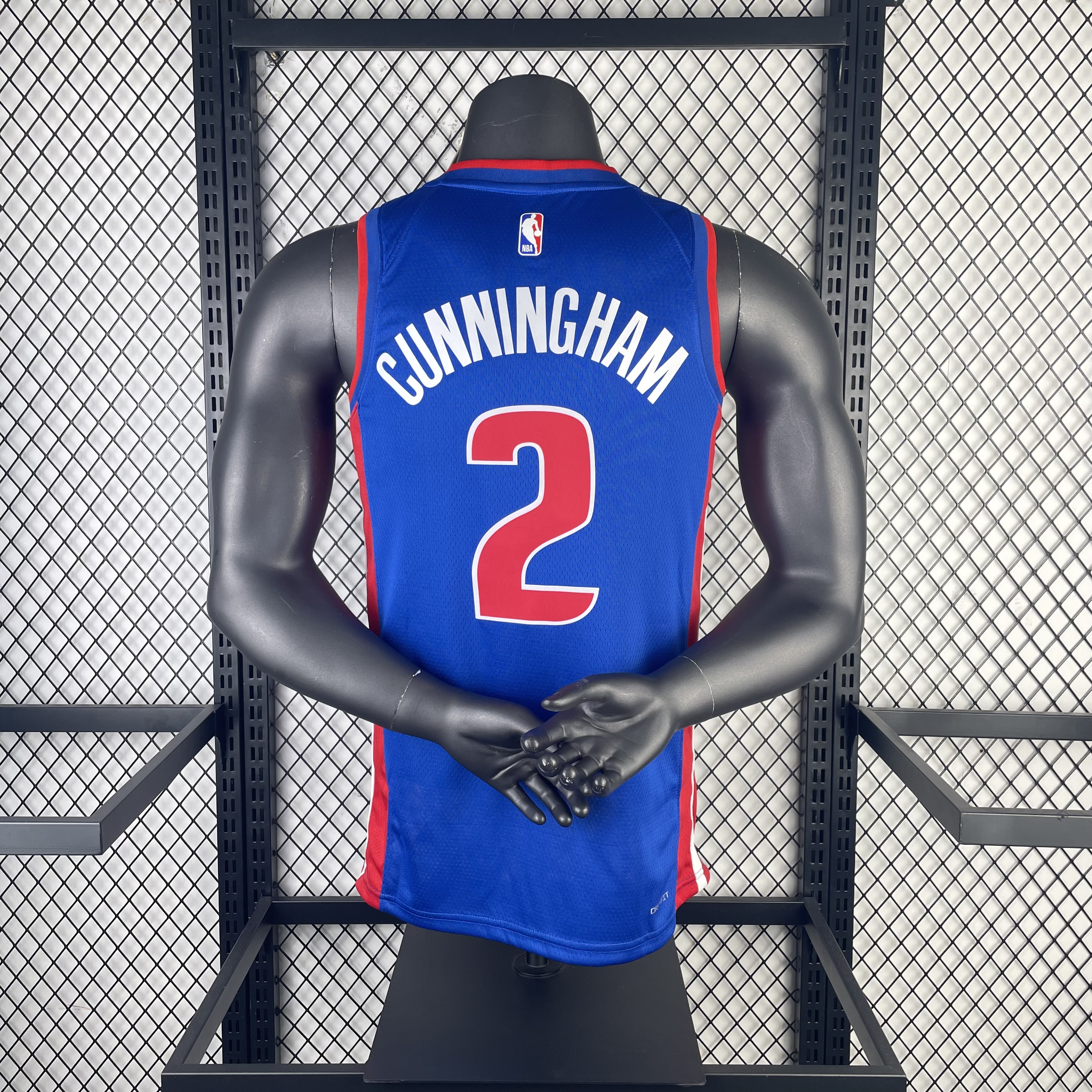 Season 23 Pistons road blue number 2 Cunningham