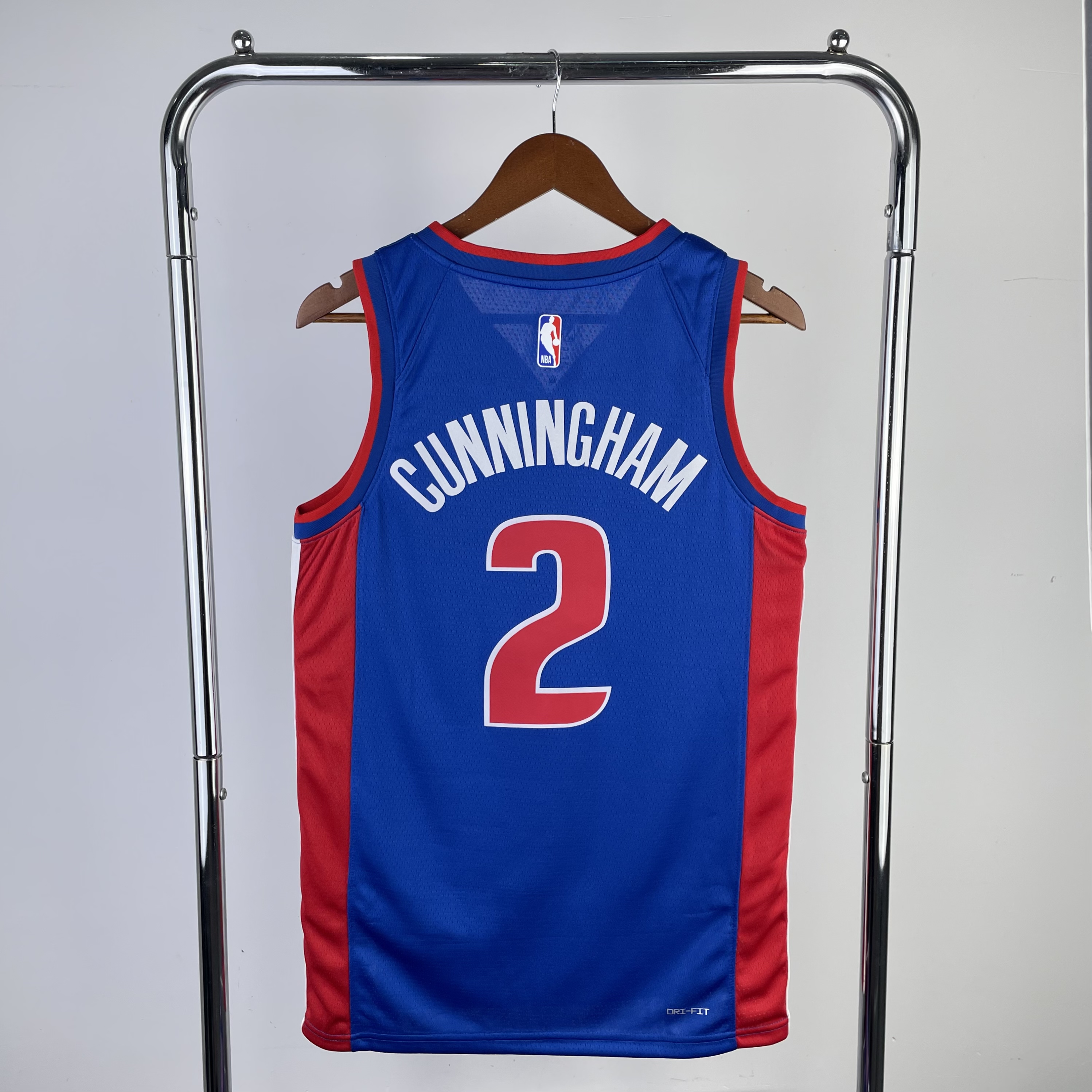 Season 23 Pistons road blue number 2 Cunningham