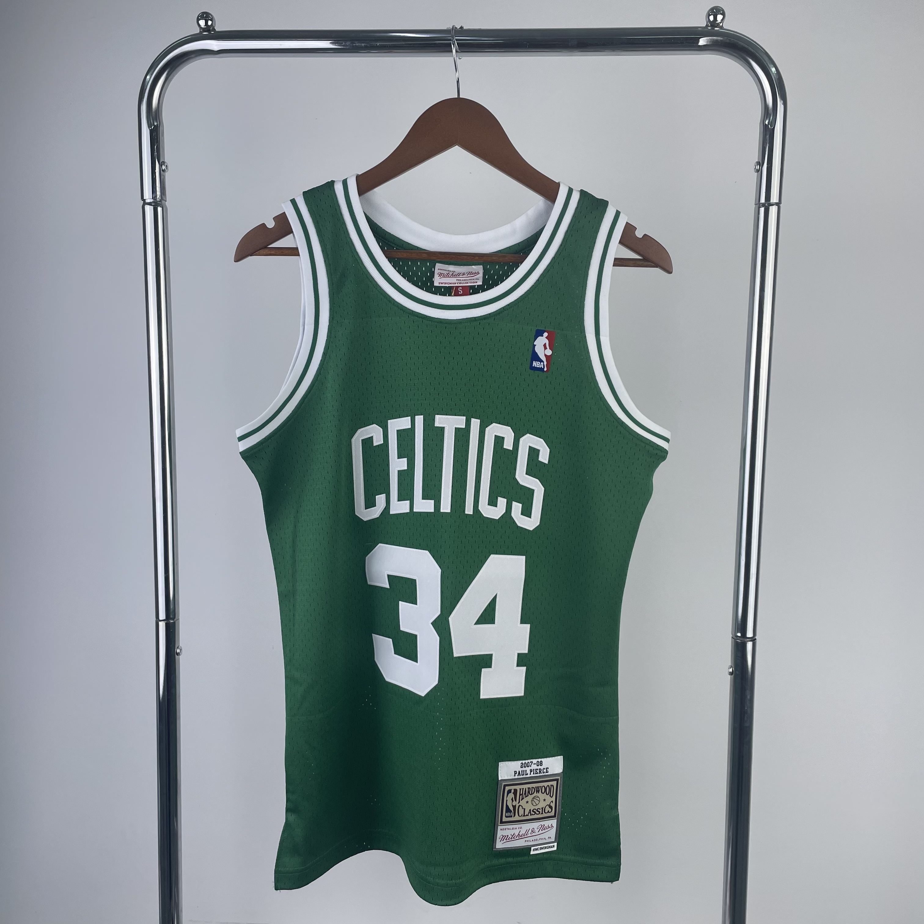 MN Hot Press Throwback jersey SW Celtics 200708 green 34 Pierce