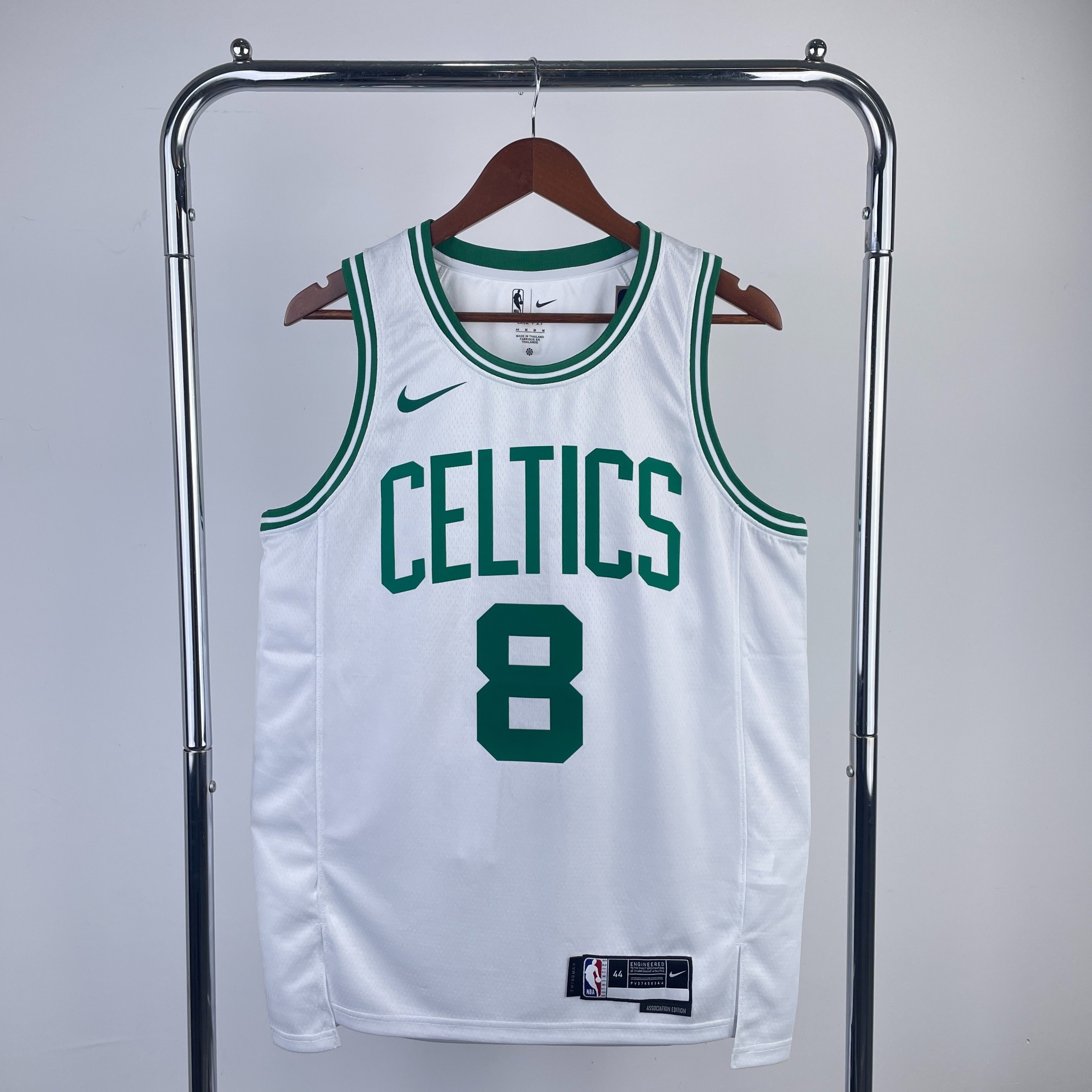 23 season Celtics white No. 8 Porzingis