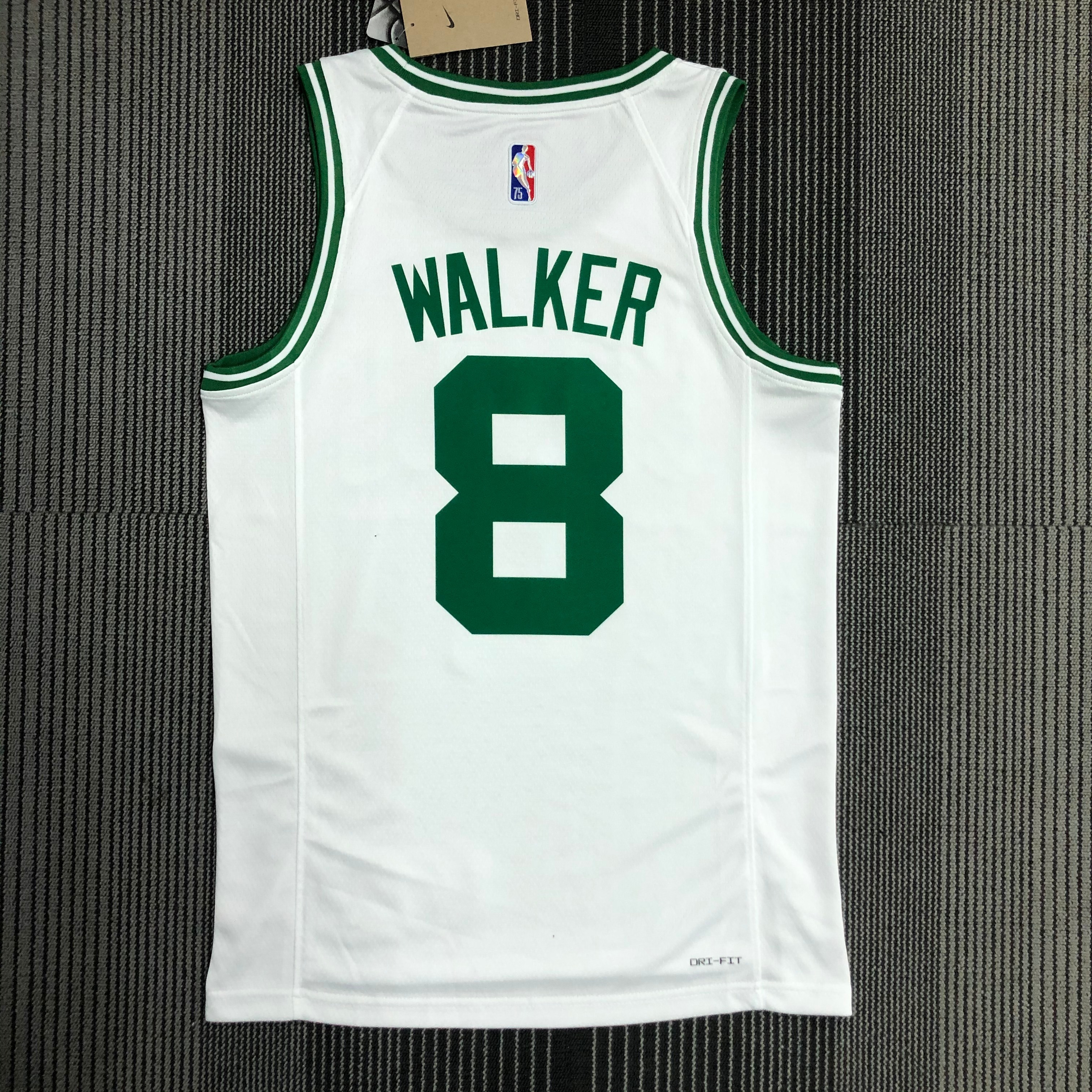 75th anniversary Celtics white No. 8 Walker