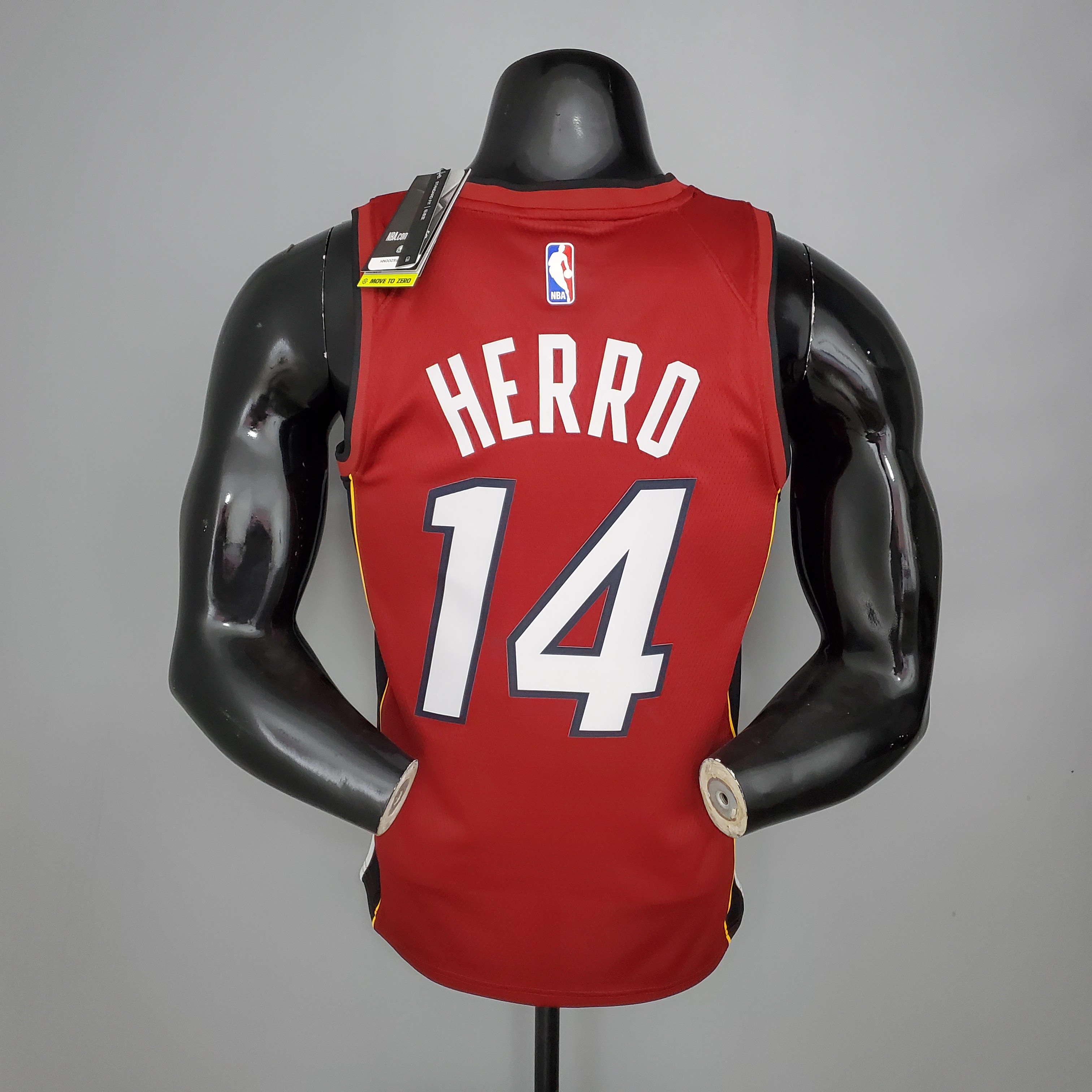 21 season Heat Jordan theme V-neck date red No. 14 HERRO
