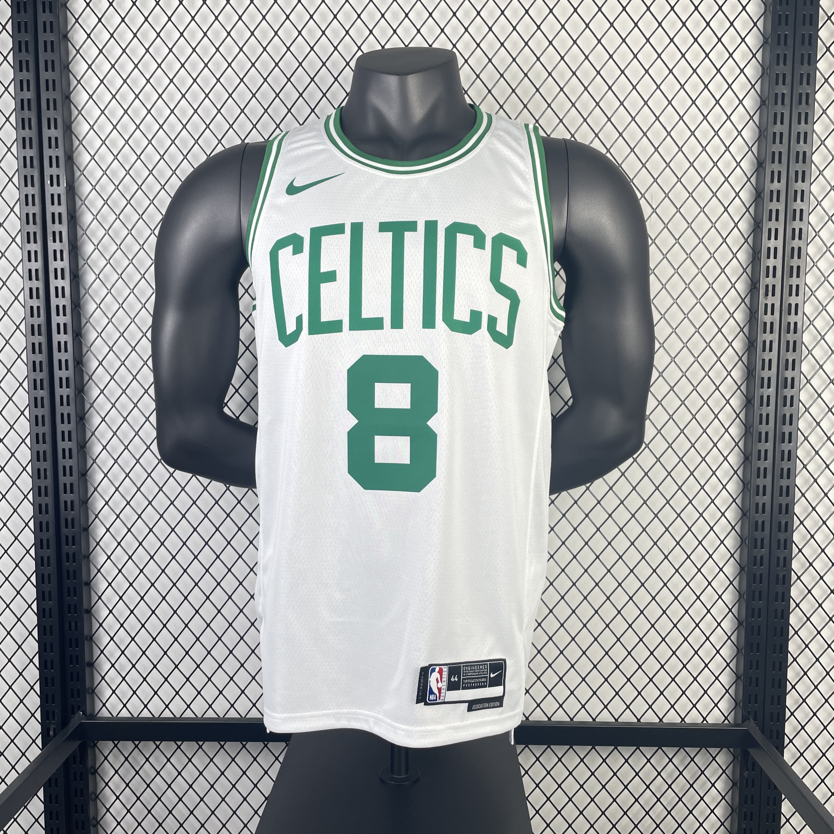 23 season Celtics white No. 8 Porzingis