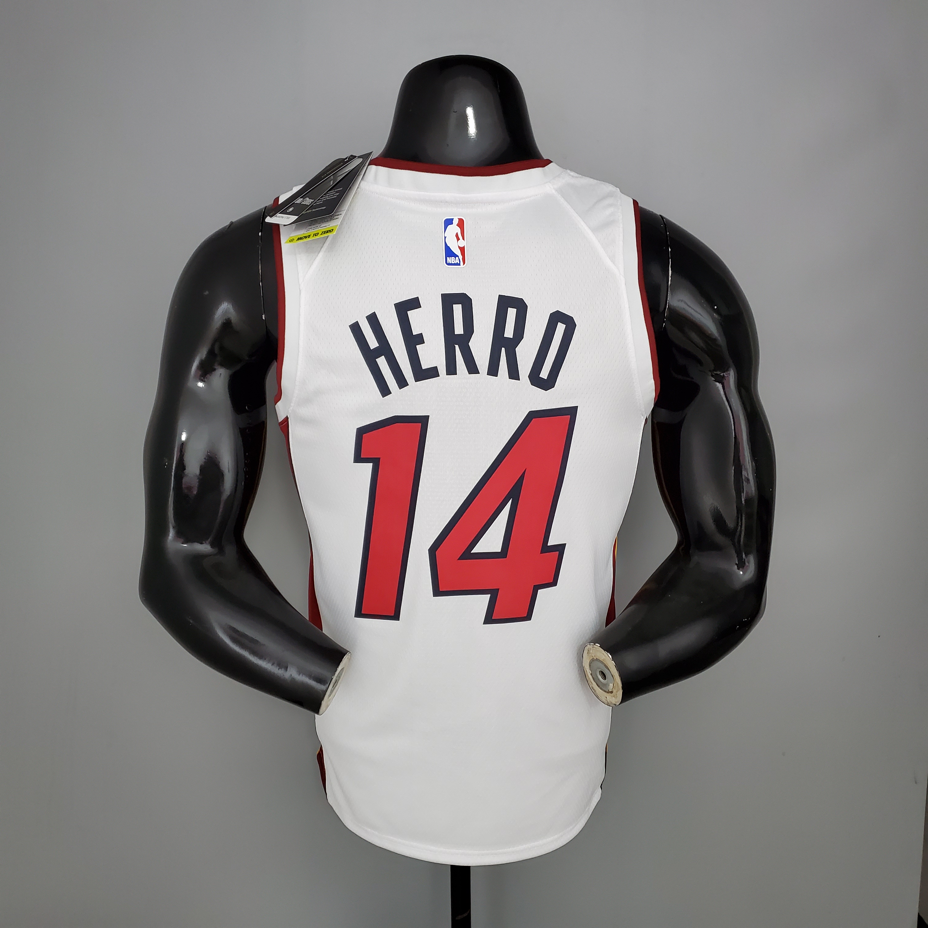 1Heat V-neck white number 14 Herro