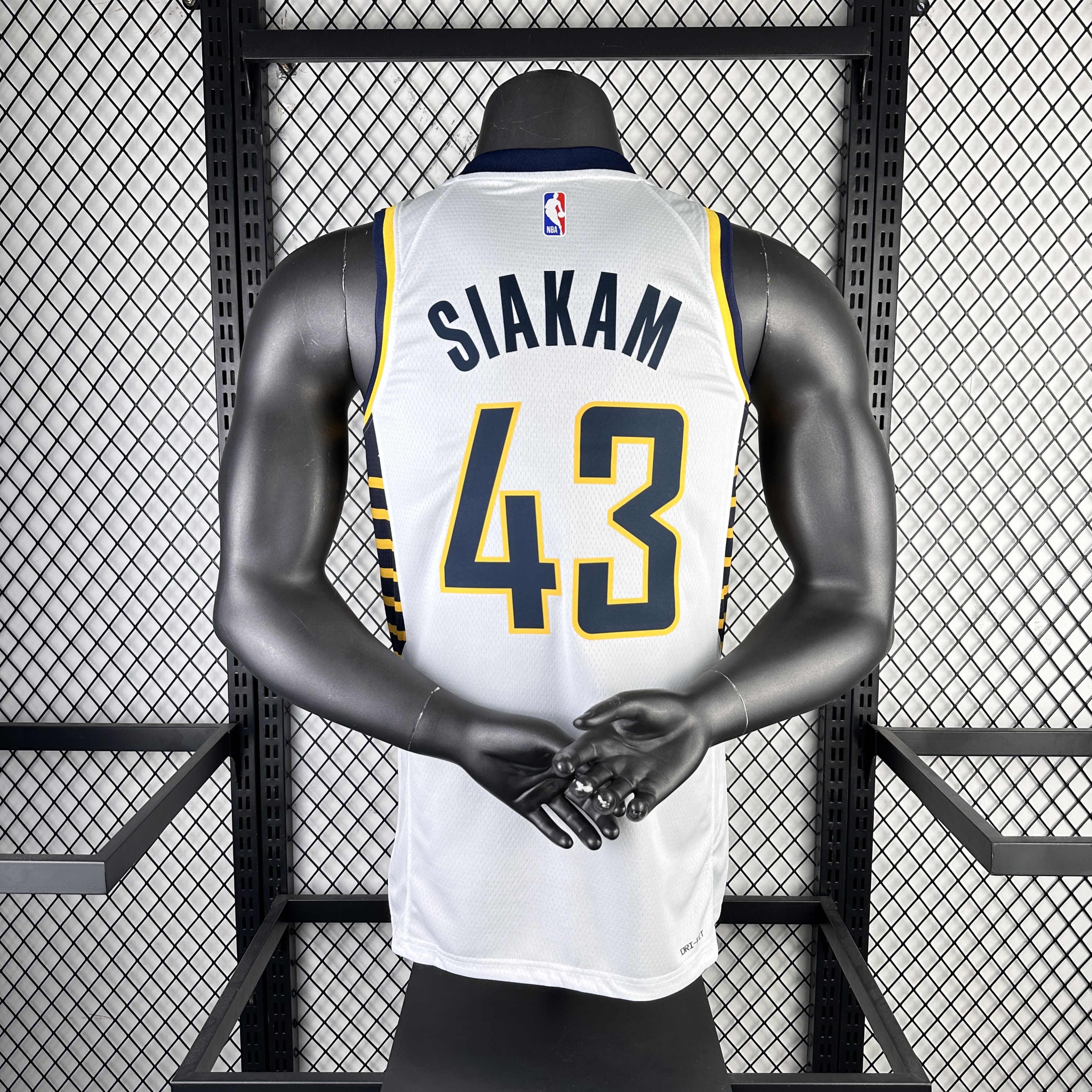23 season Pacers home white 43 SIAKAM