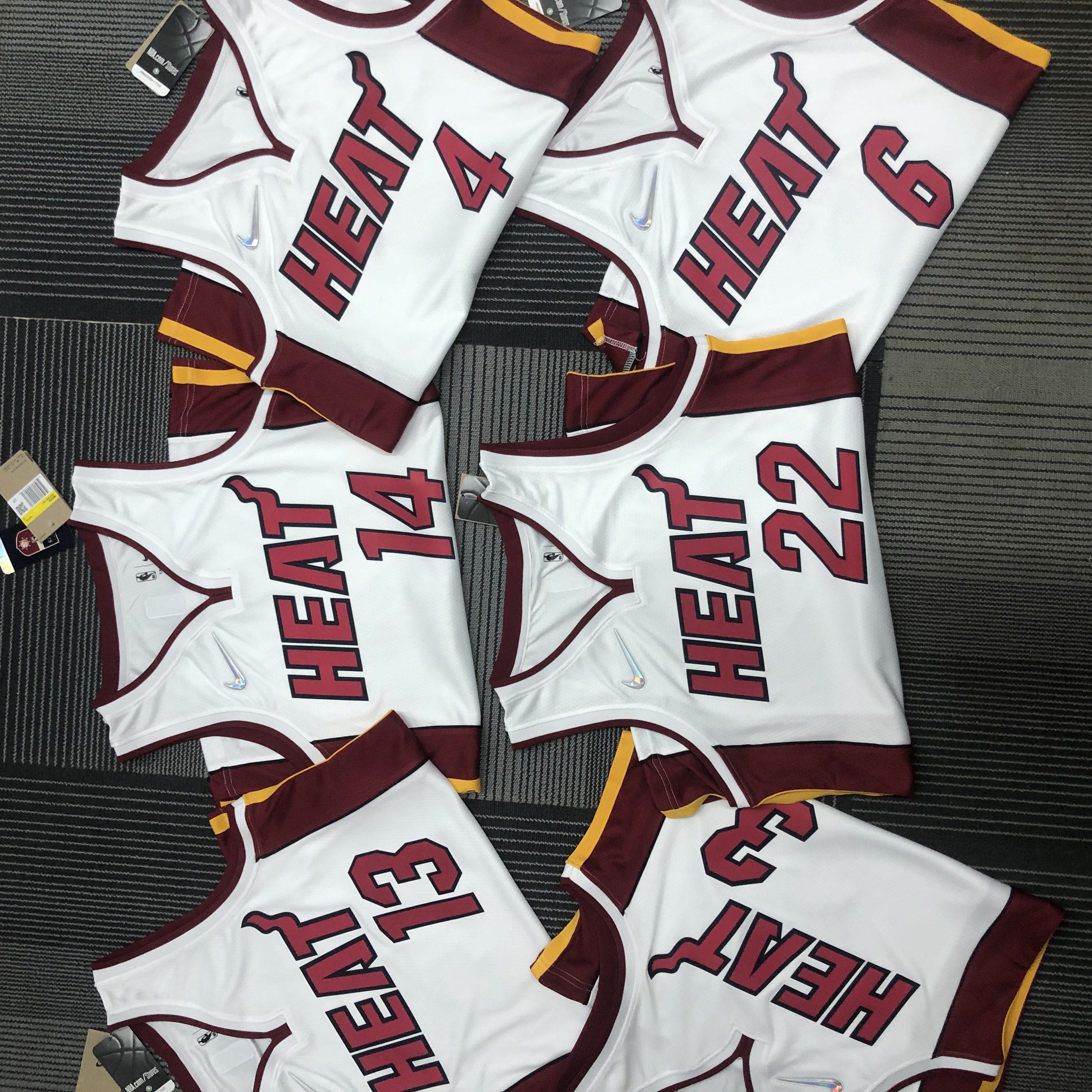 75th anniversary Heat white number 13 Adebayo