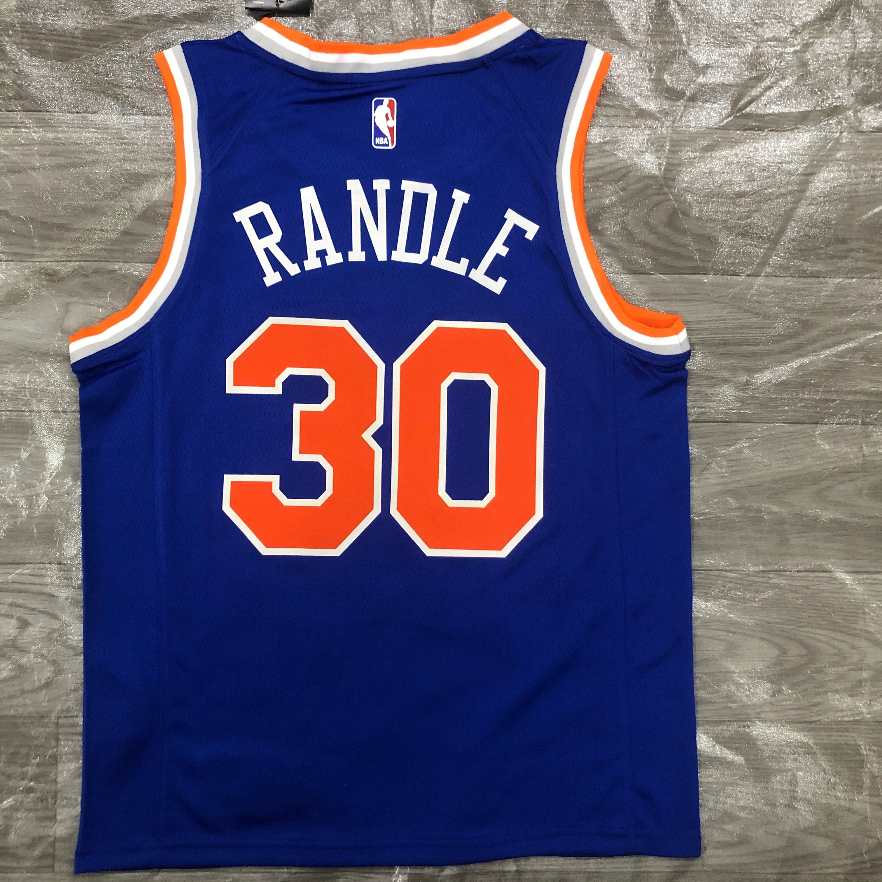 Knicks blue number 30 Randle