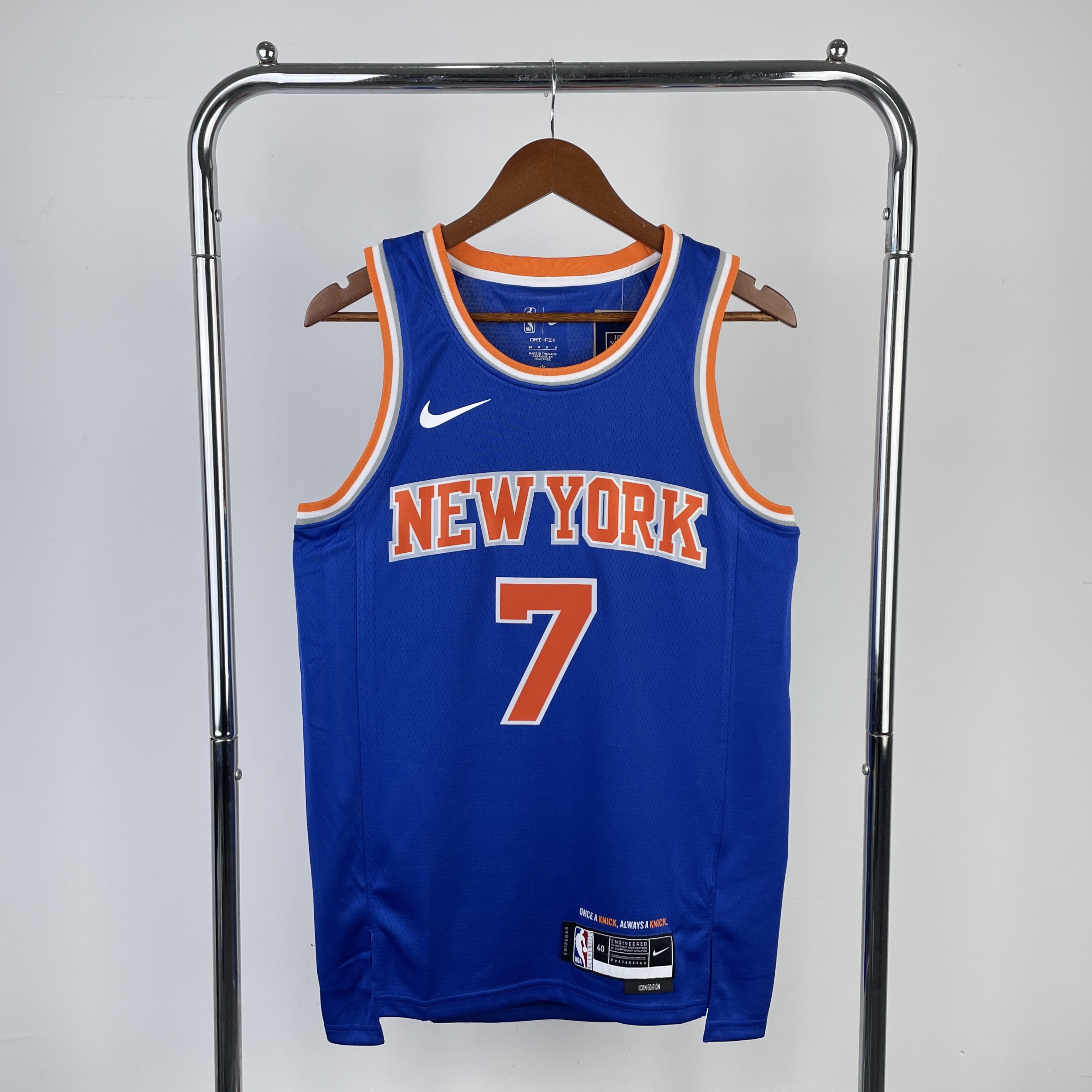 23 season Knicks away blue No. 7 Anthony