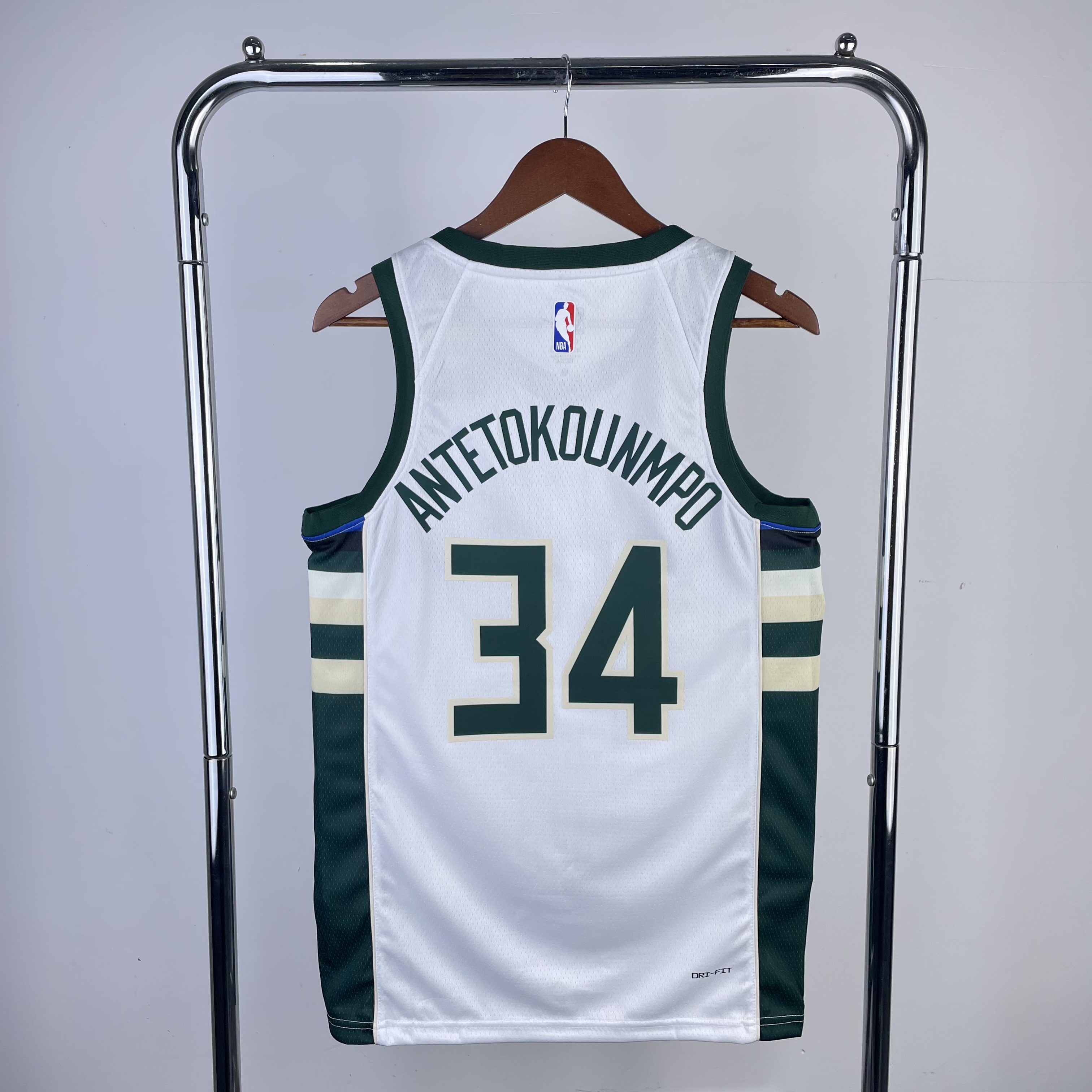 23 Bucks home white 34 Antetokounmpo
